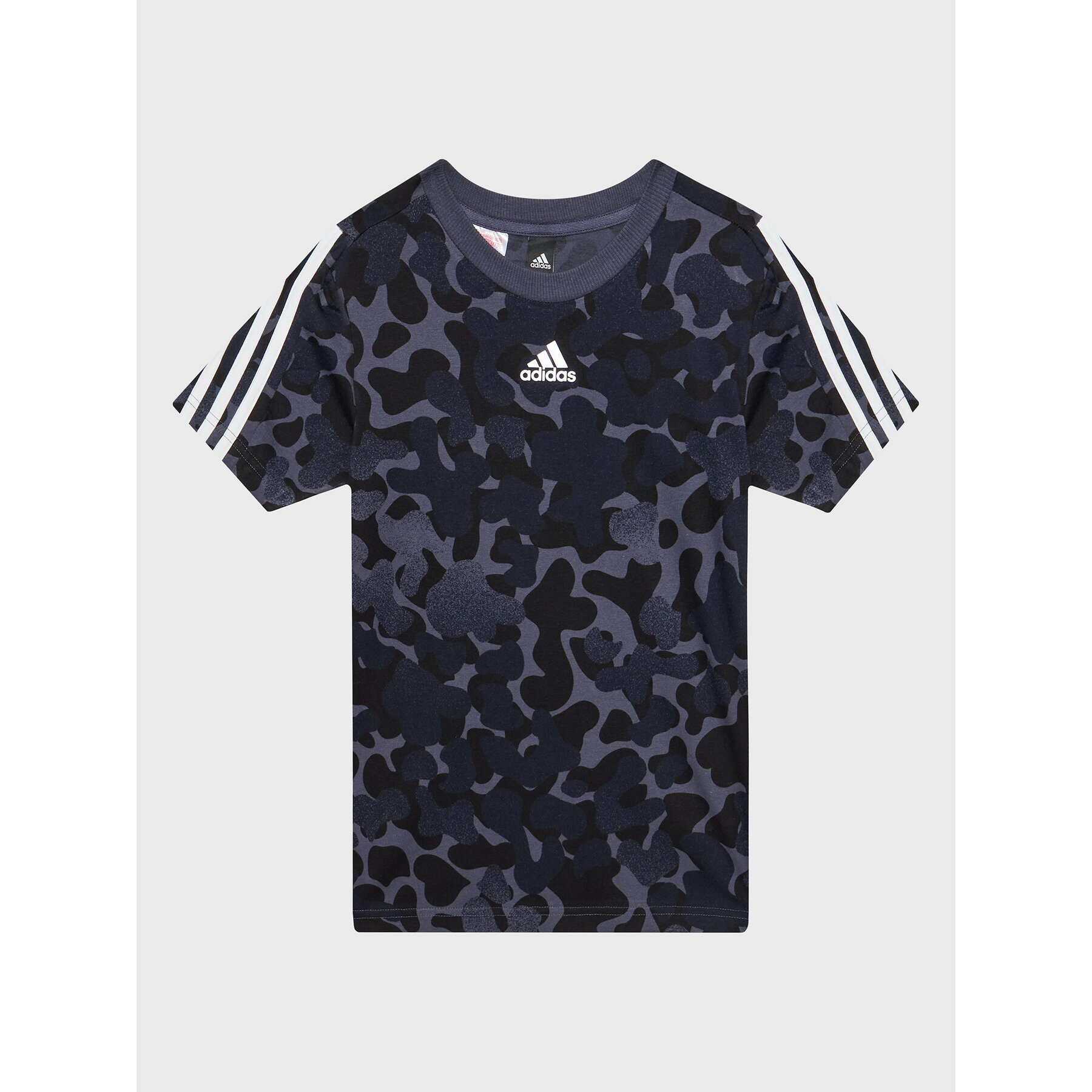 adidas T-Shirt Future Icons 3-Stripes HM2097 Tmavomodrá Regular Fit - Pepit.cz