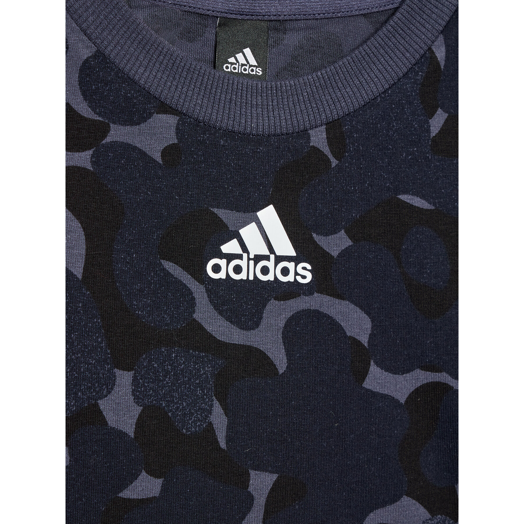 adidas T-Shirt Future Icons 3-Stripes HM2097 Tmavomodrá Regular Fit - Pepit.cz