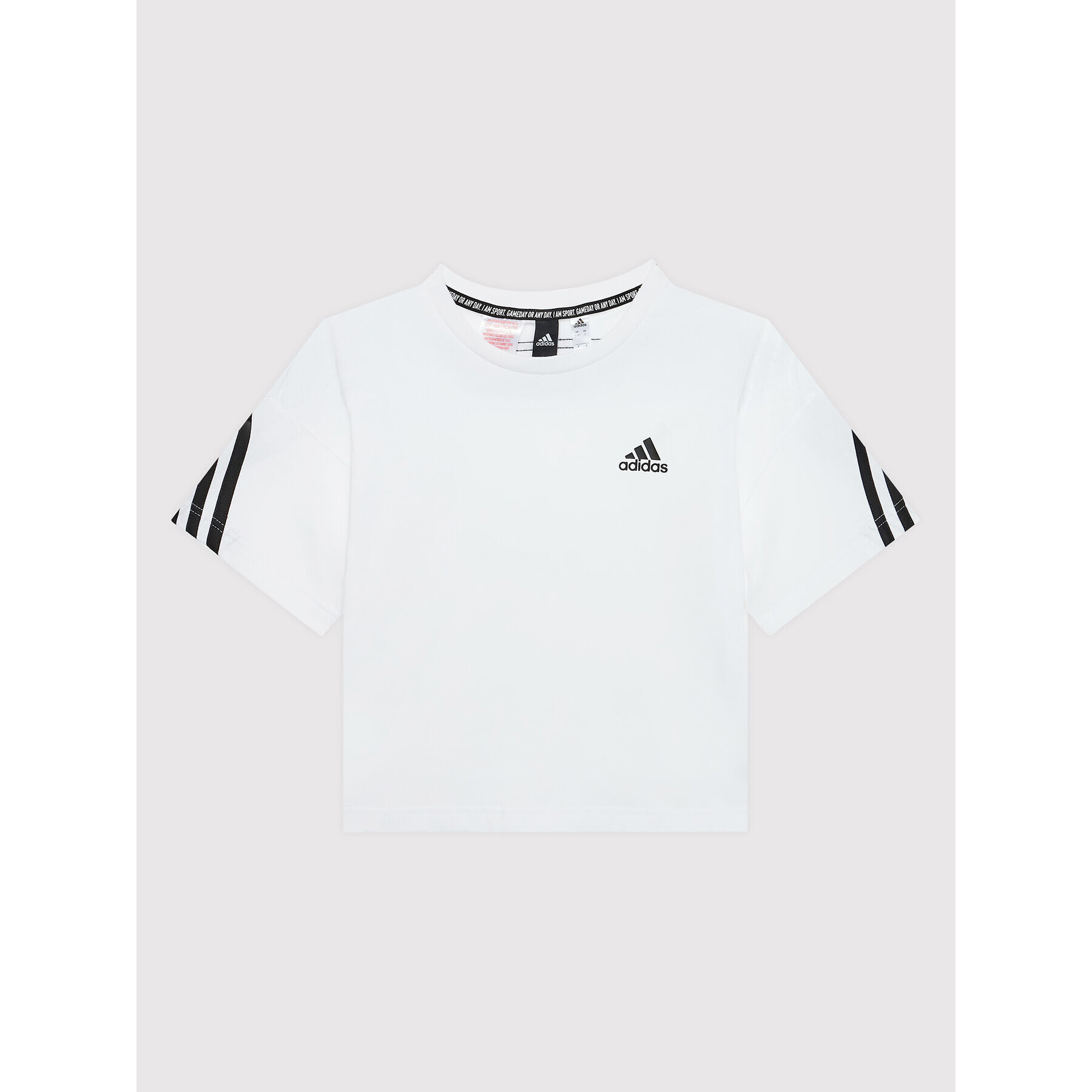 adidas T-Shirt Future Icons Sport 3-Stripes HB0020 Bílá Loose Fit - Pepit.cz