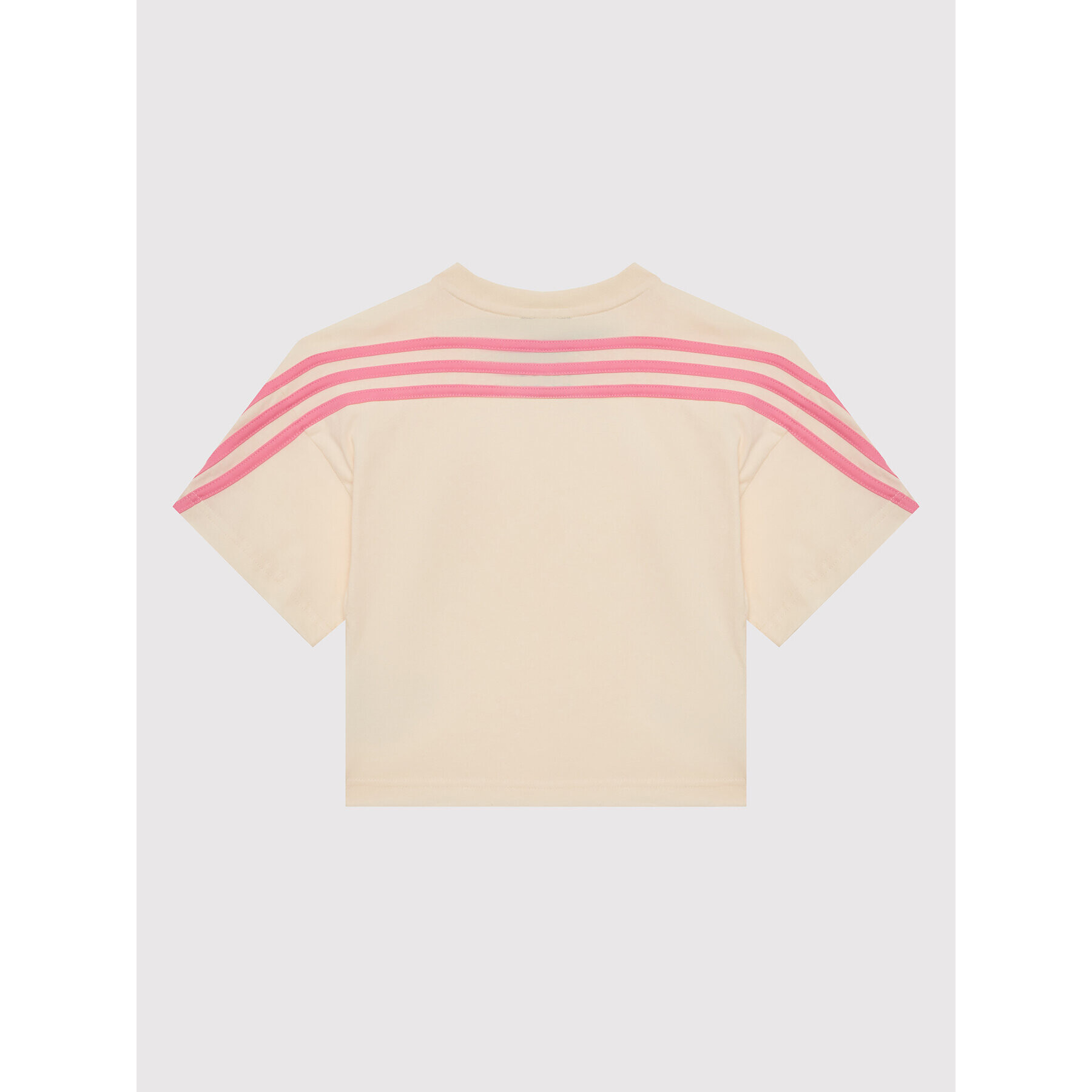 adidas T-Shirt Future Icons Sport 3-Stripes HN1083 Béžová Loose Fit - Pepit.cz