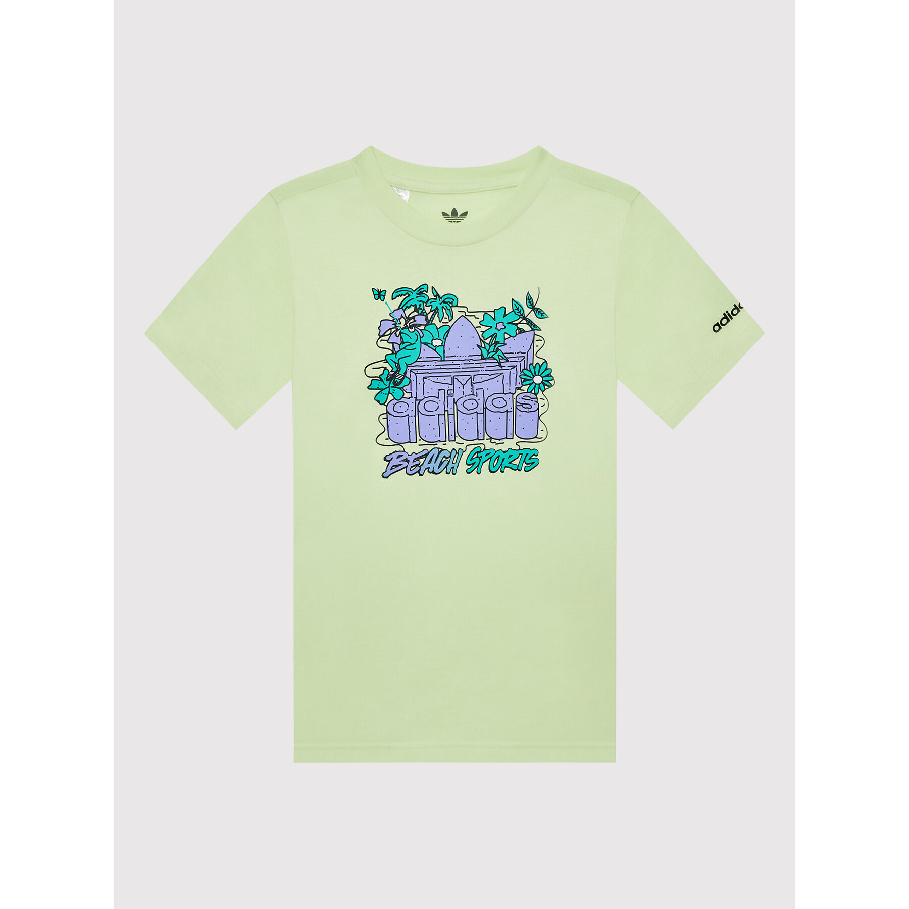 adidas T-Shirt Graphic Stoked Beach HF7434 Žlutá Regular Fit - Pepit.cz