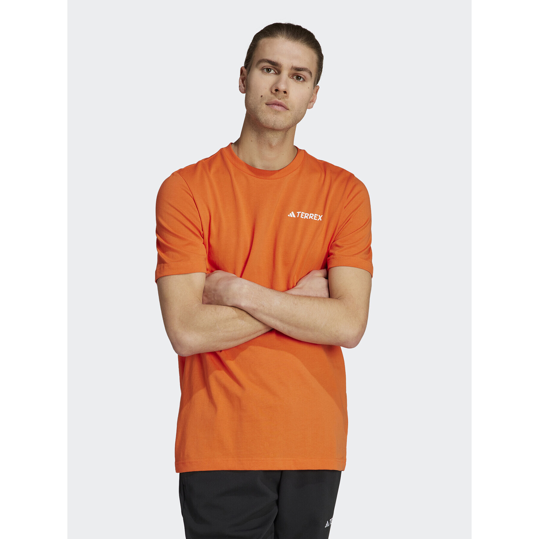 adidas T-Shirt IL5067 Oranžová Regular Fit - Pepit.cz