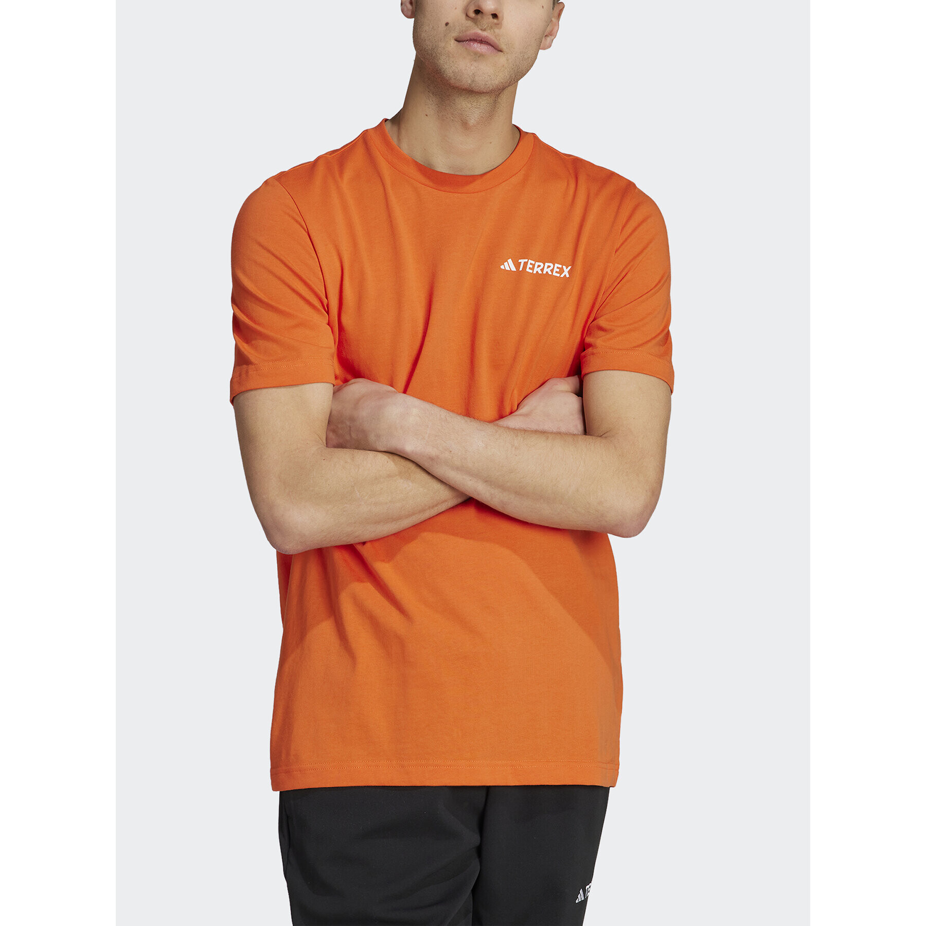 adidas T-Shirt IL5067 Oranžová Regular Fit - Pepit.cz