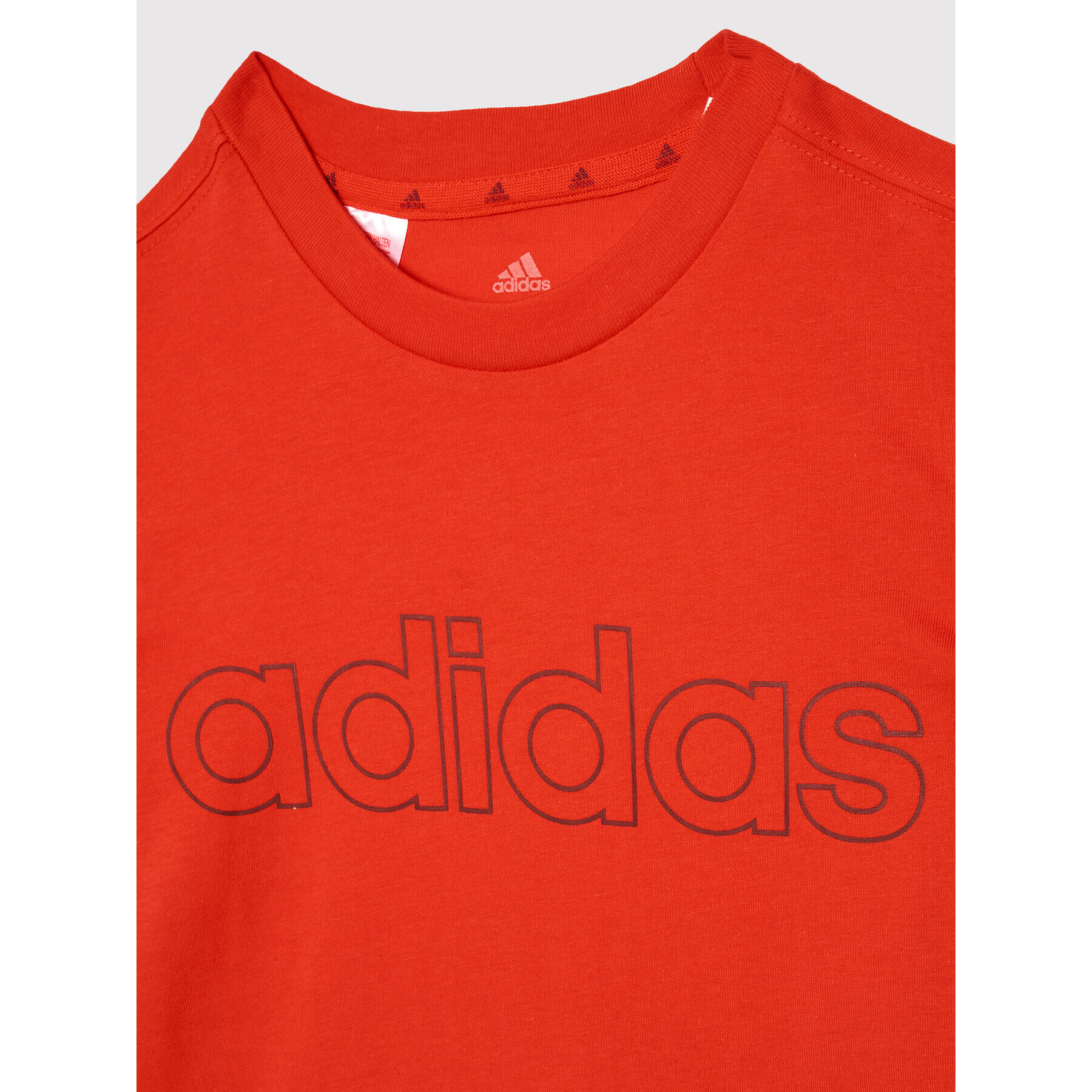 adidas T-Shirt Lin HD5971 Červená Regular Fit - Pepit.cz