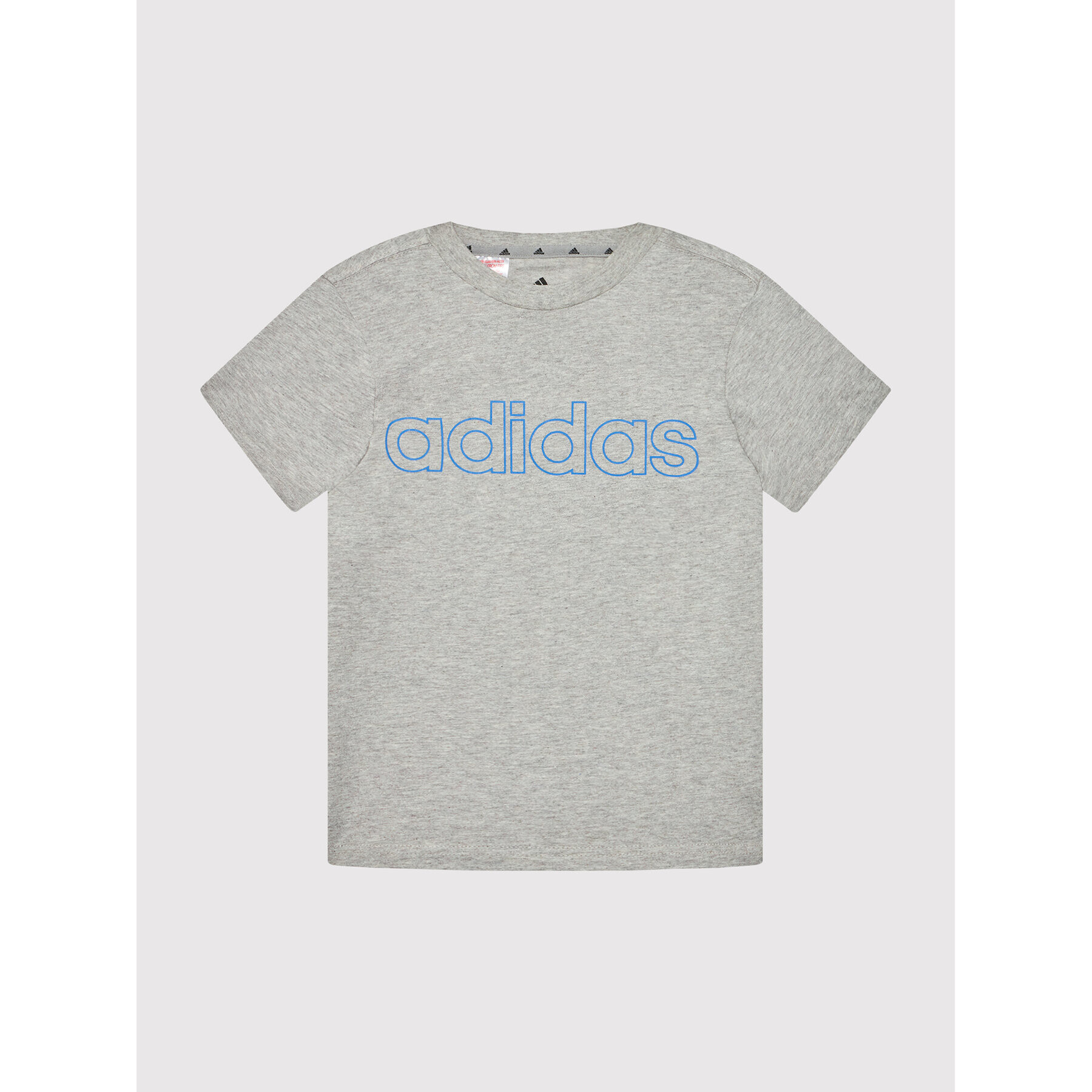 adidas T-Shirt Lin HE9272 Šedá Regular Fit - Pepit.cz