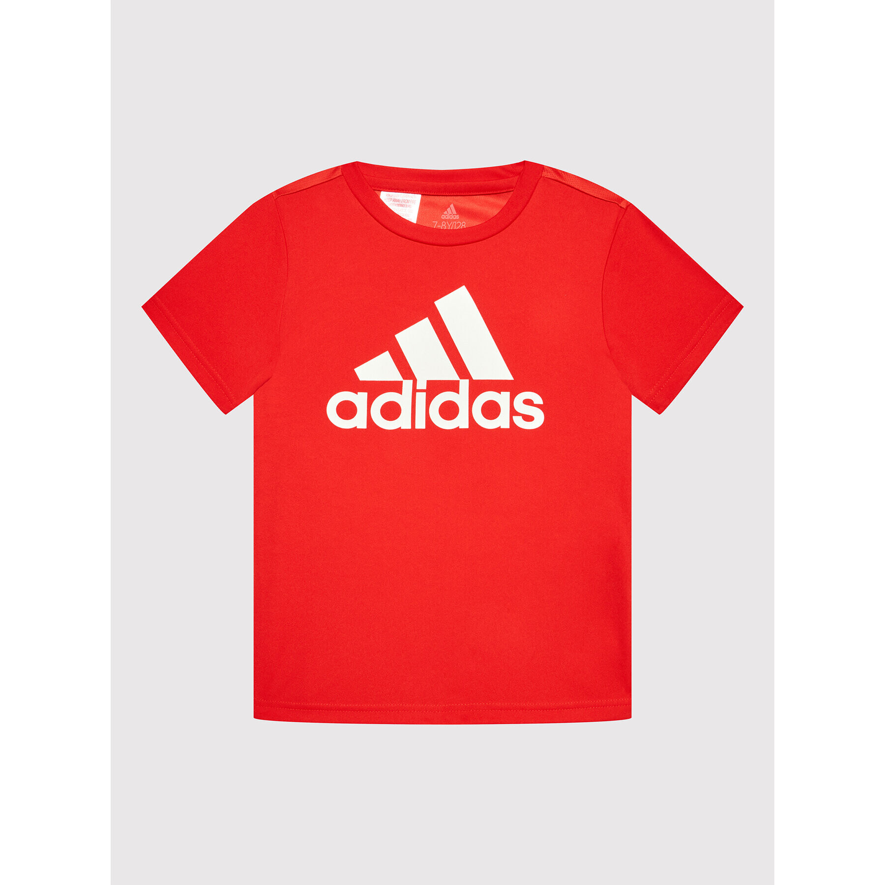 adidas T-Shirt Logo GN1477 Červená Regular Fit - Pepit.cz