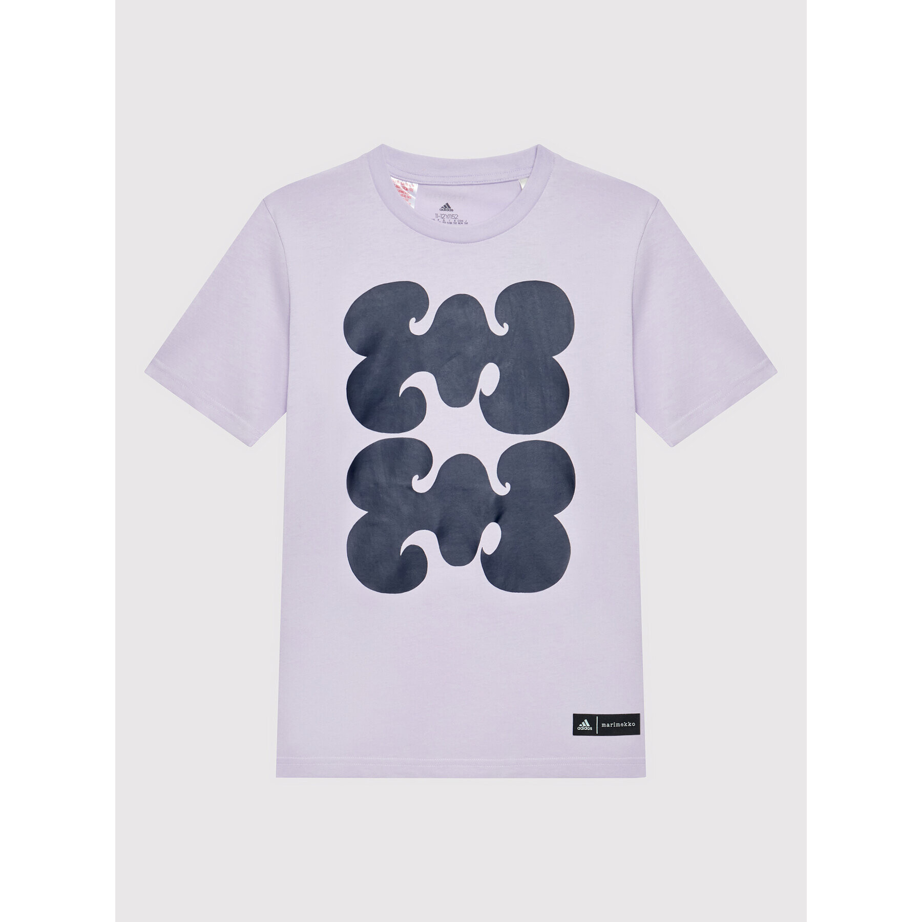 adidas T-Shirt MARIMEKKO Graphic HL1630 Fialová Regular Fit - Pepit.cz