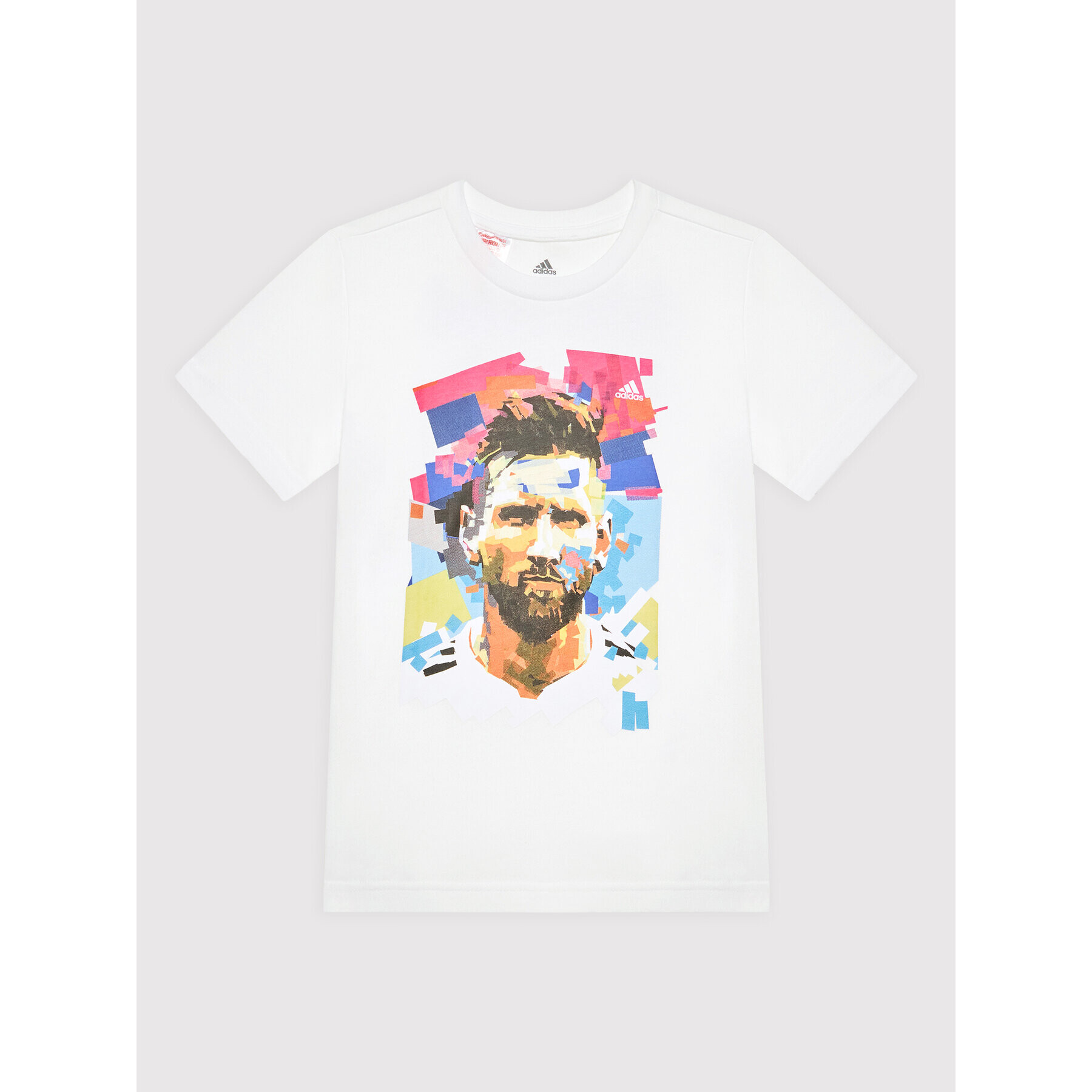 adidas T-Shirt Messi Football Graphic HA0918 Bílá Regular Fit - Pepit.cz