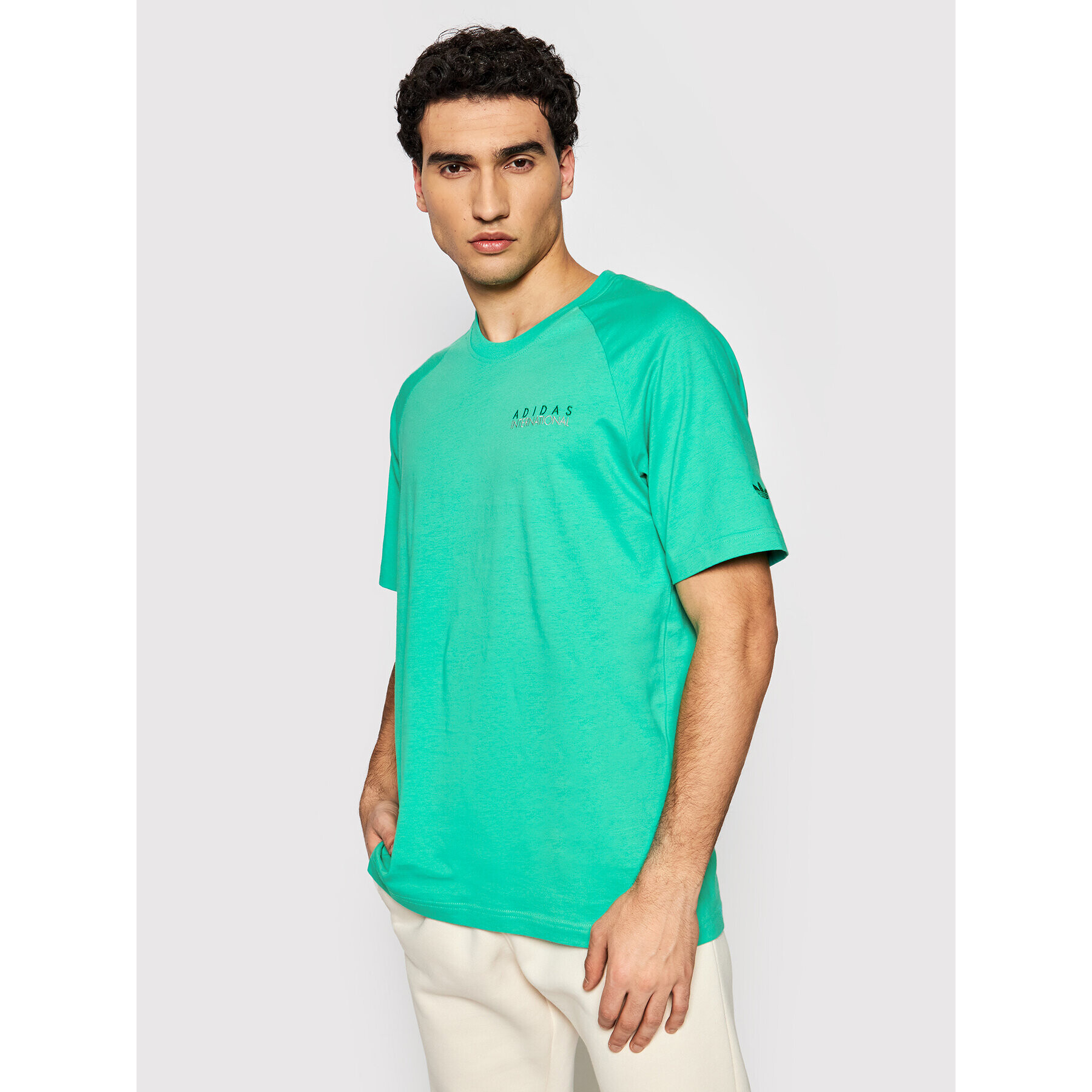 adidas T-Shirt Sports Club HF4924 Zelená Regular Fit - Pepit.cz