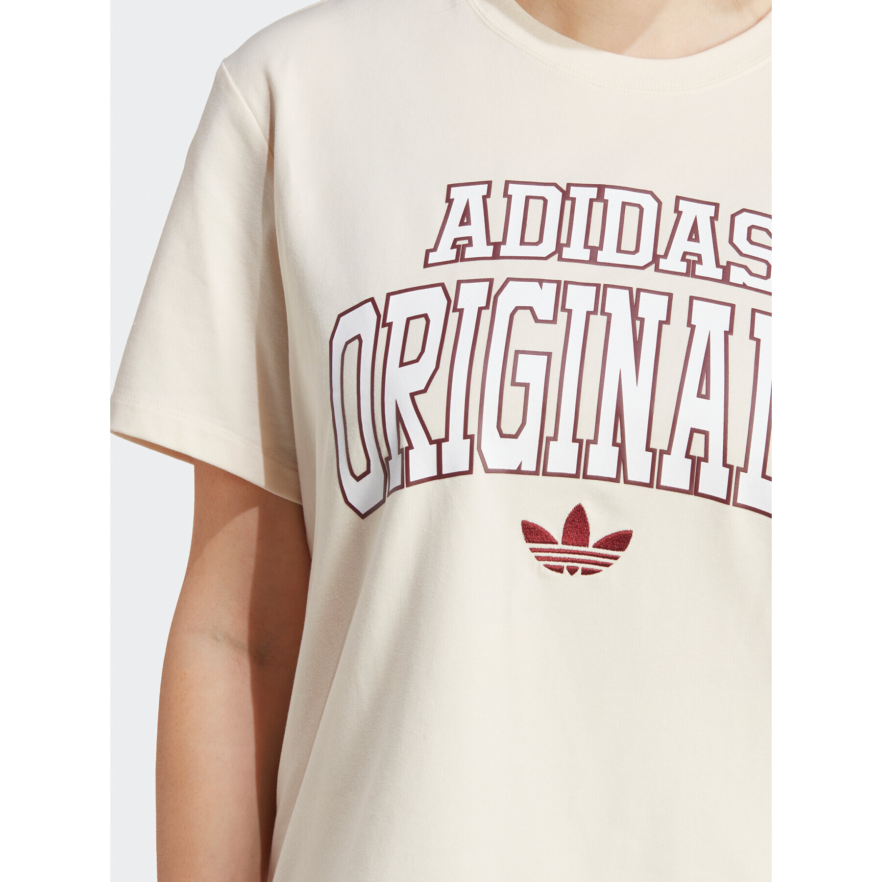 adidas T-Shirt T-Shirt IC5981 Béžová - Pepit.cz