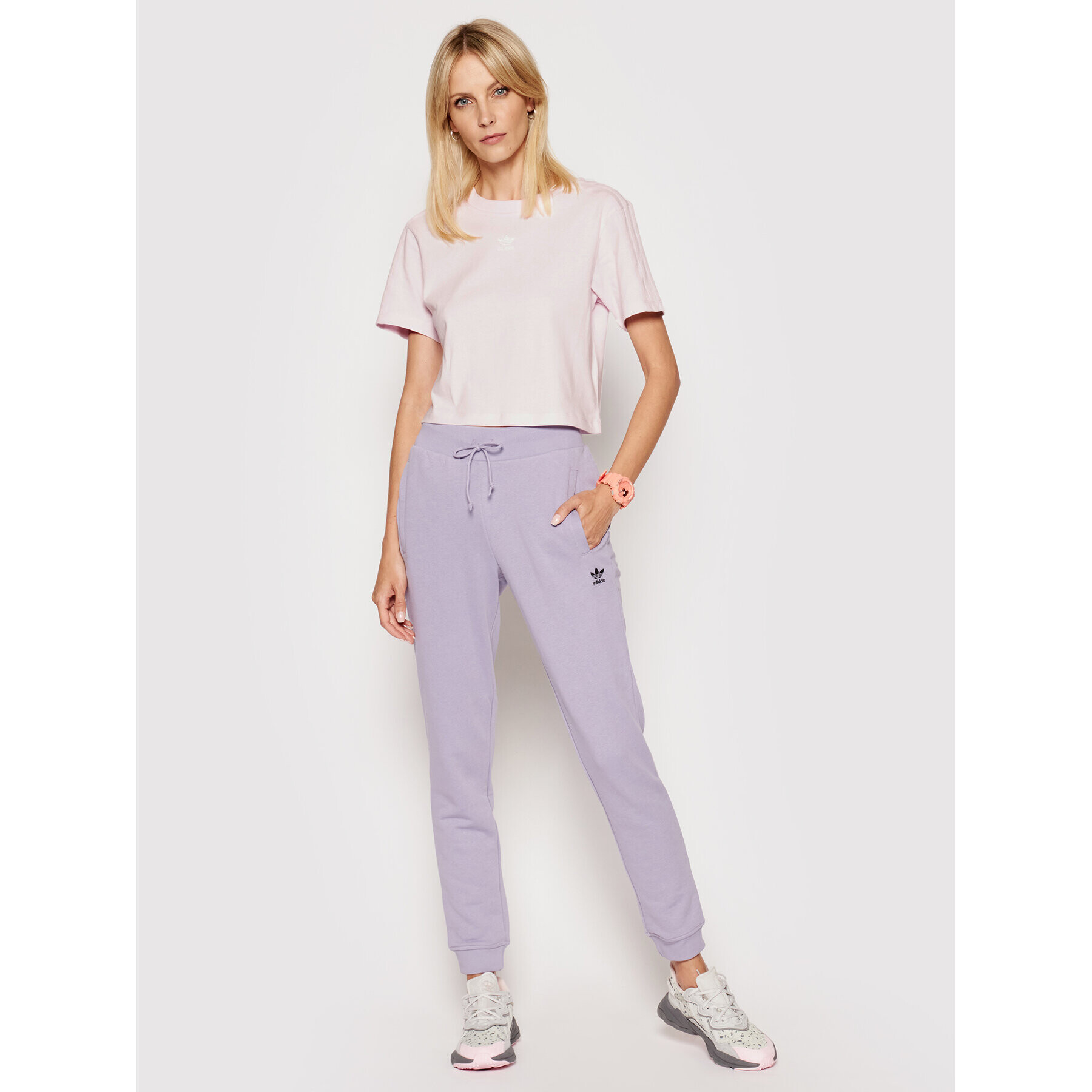 adidas T-Shirt Tennis Luxure Cropped H56453 Růžová Cropped Fit - Pepit.cz