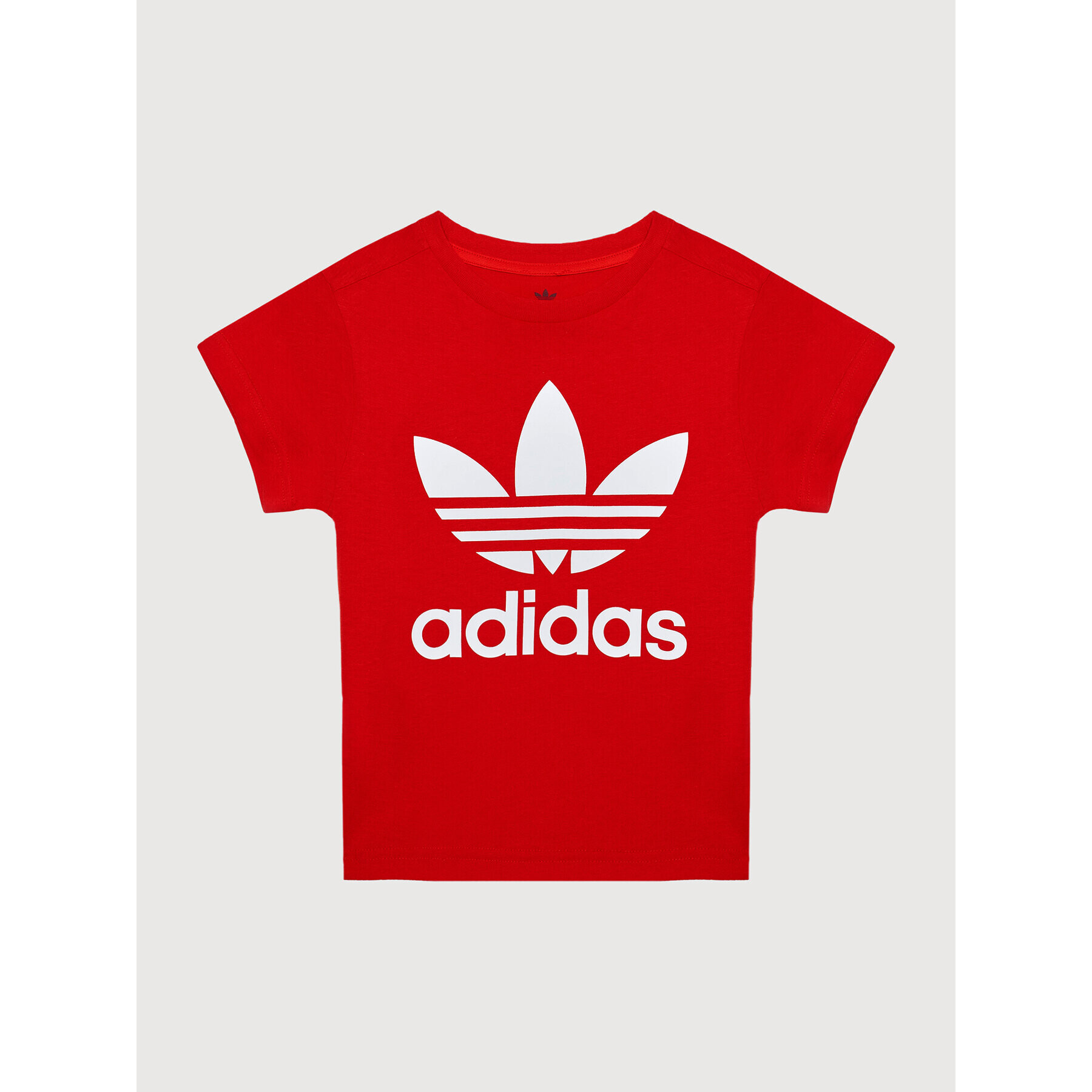 adidas T-Shirt Trefoil H25248 Červená Regular Fit - Pepit.cz