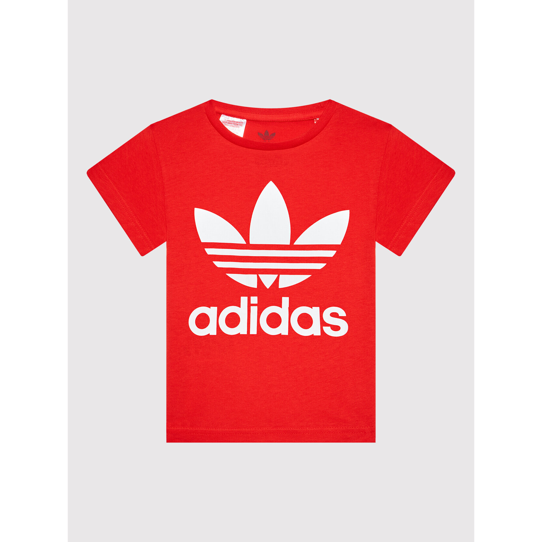 adidas T-Shirt Trefoil HC1970 Červená Regular Fit - Pepit.cz