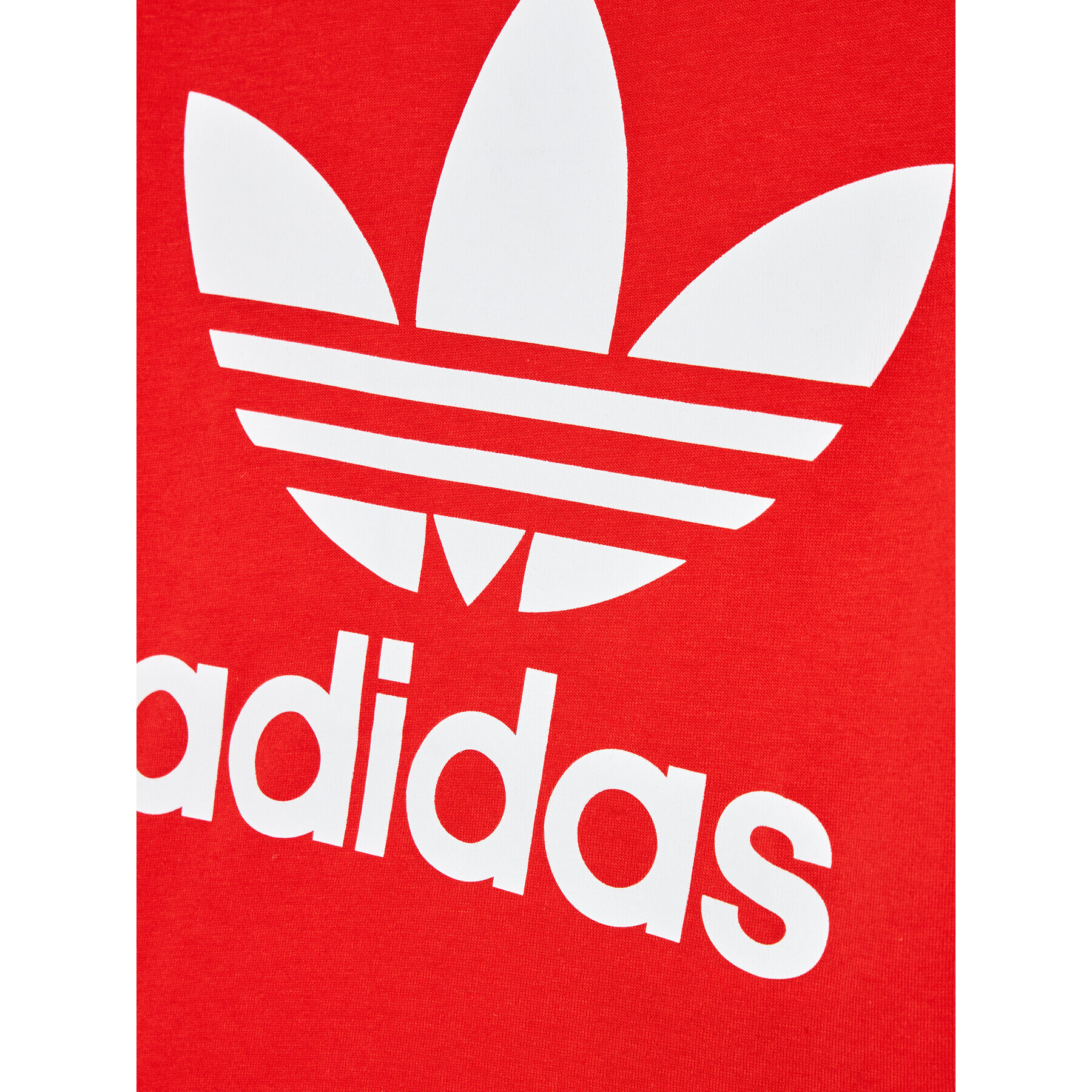 adidas T-Shirt Trefoil HC1970 Červená Regular Fit - Pepit.cz