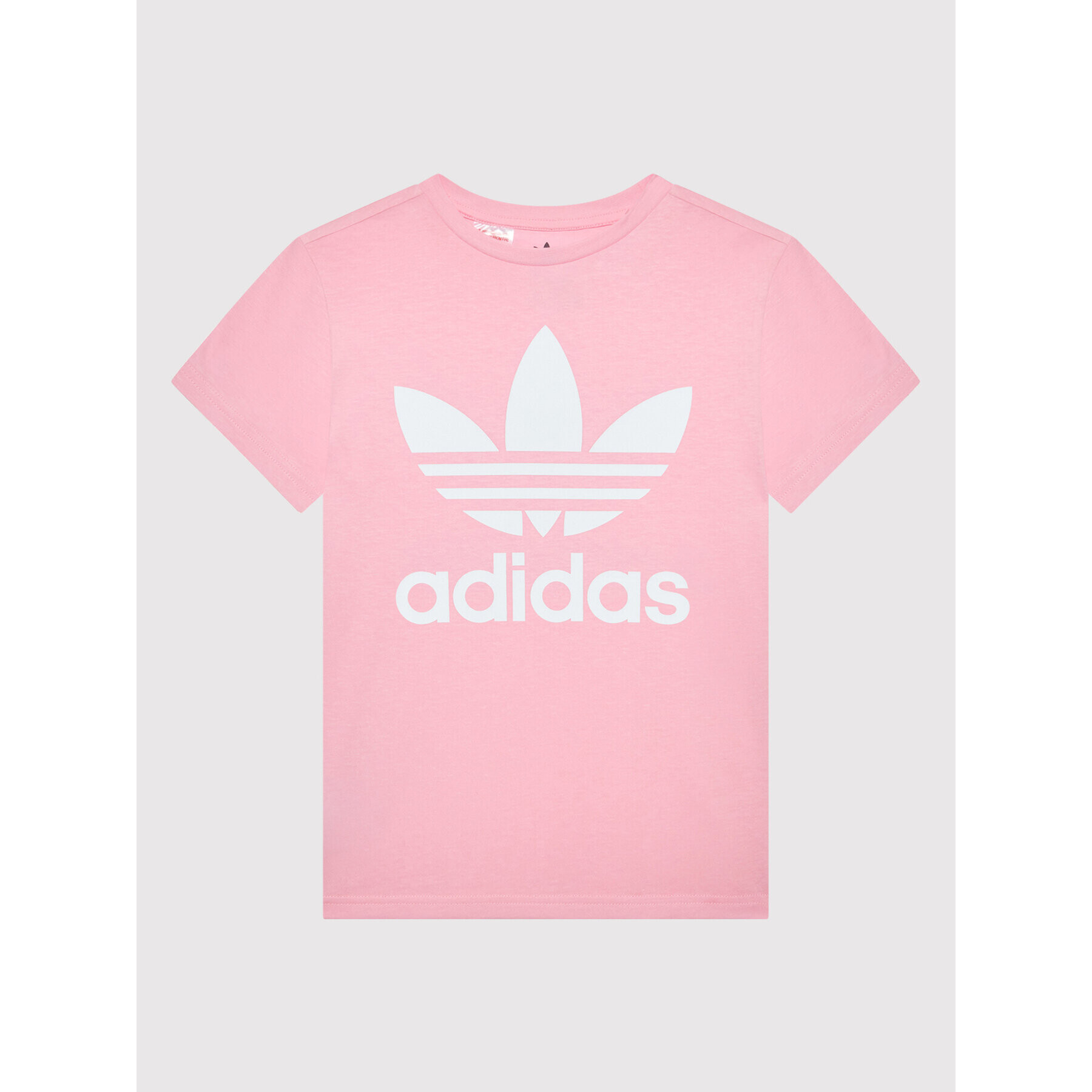 adidas T-Shirt Trefoil HC9585 Růžová Regular Fit - Pepit.cz