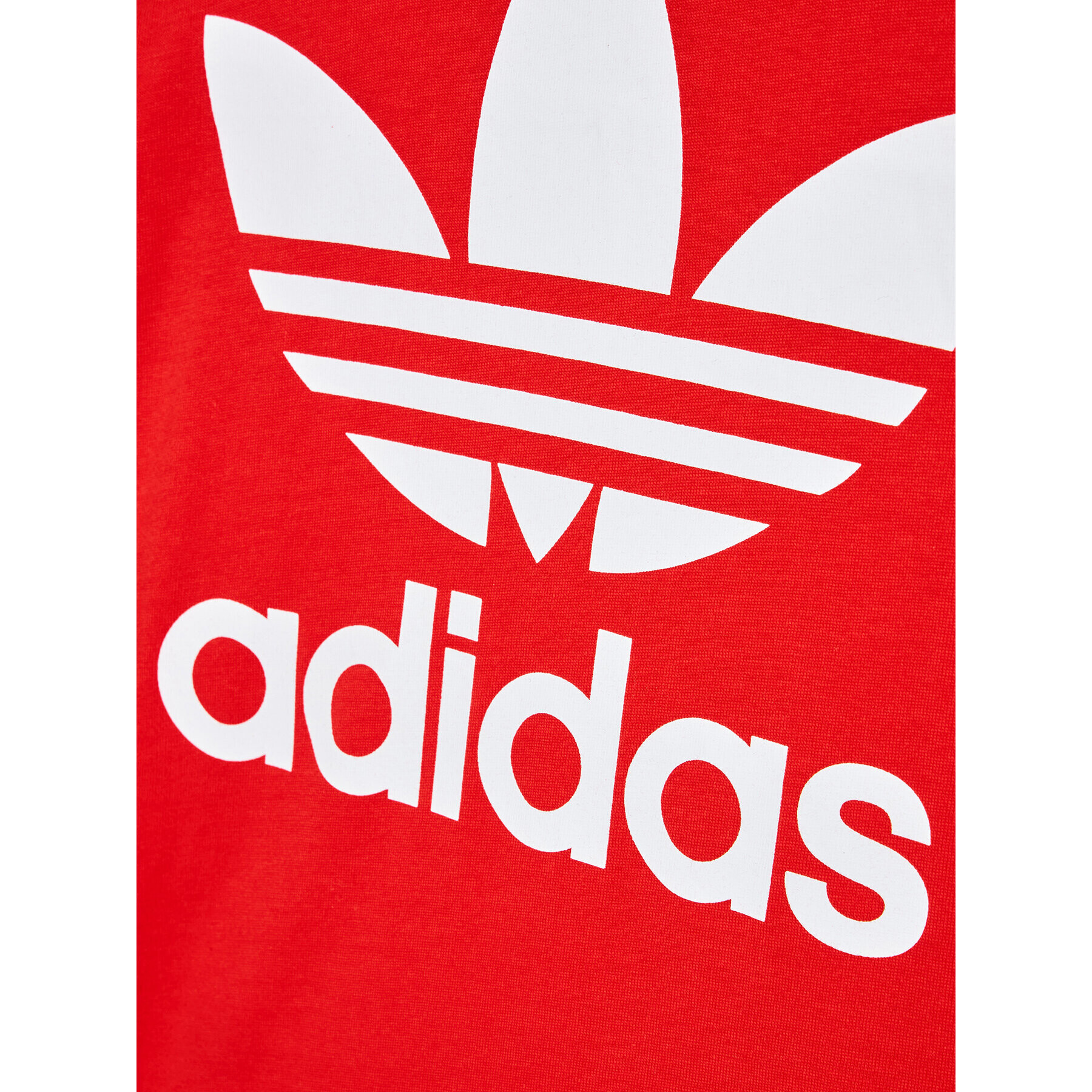 adidas T-Shirt Trefoil HC9586 Červená Regular Fit - Pepit.cz