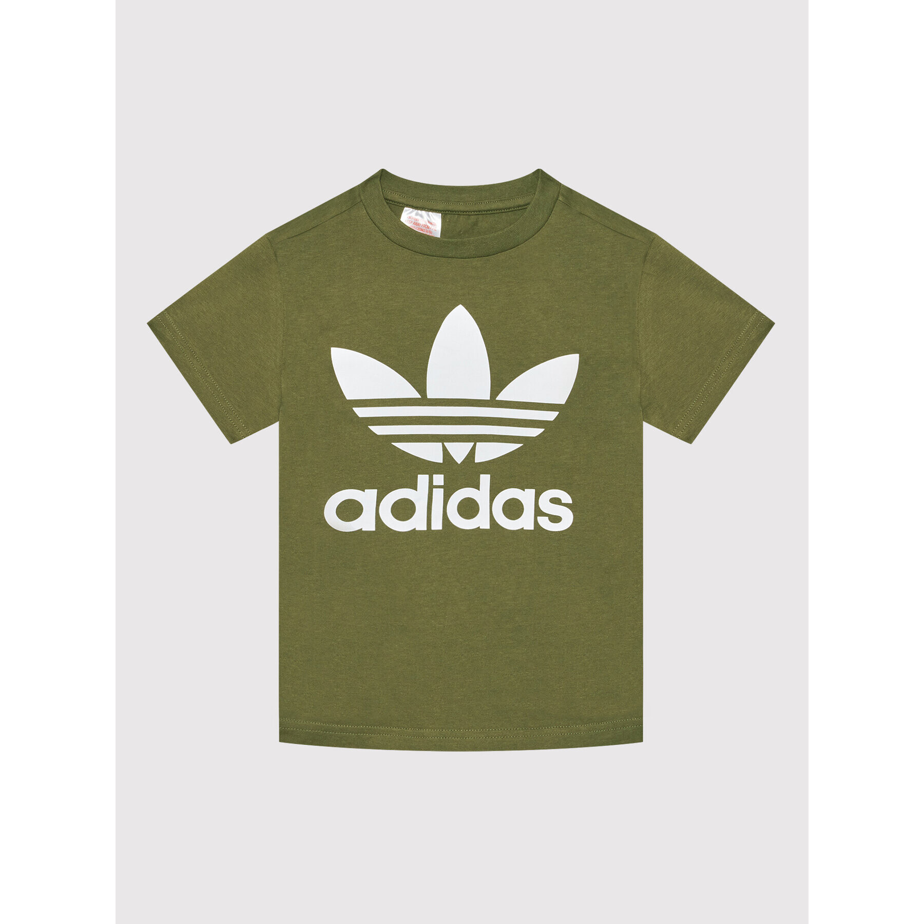 adidas T-Shirt Trefoil HD2005 Zelená Regular Fit - Pepit.cz