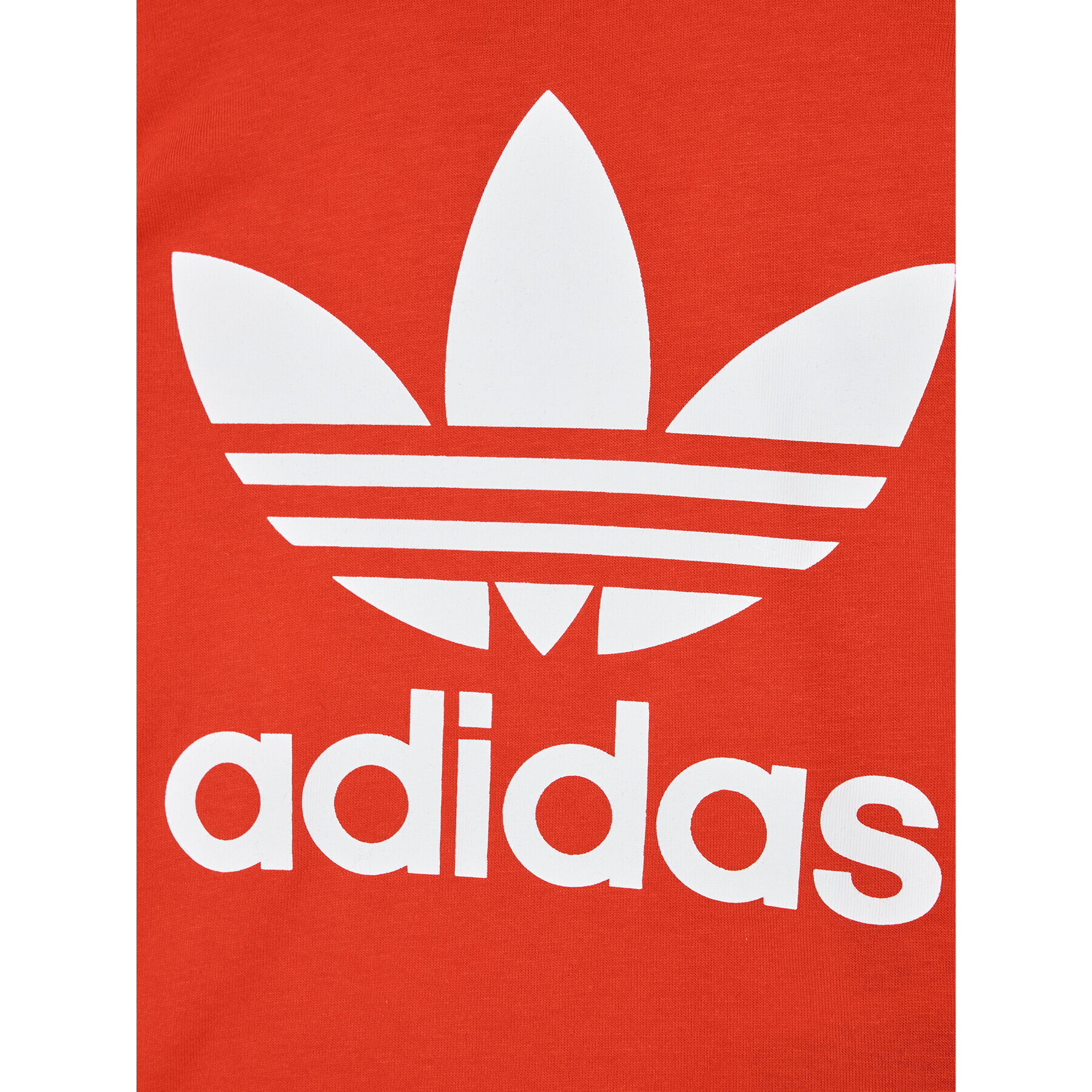 adidas T-Shirt Trefoil HE2189 Červená Regular Fit - Pepit.cz