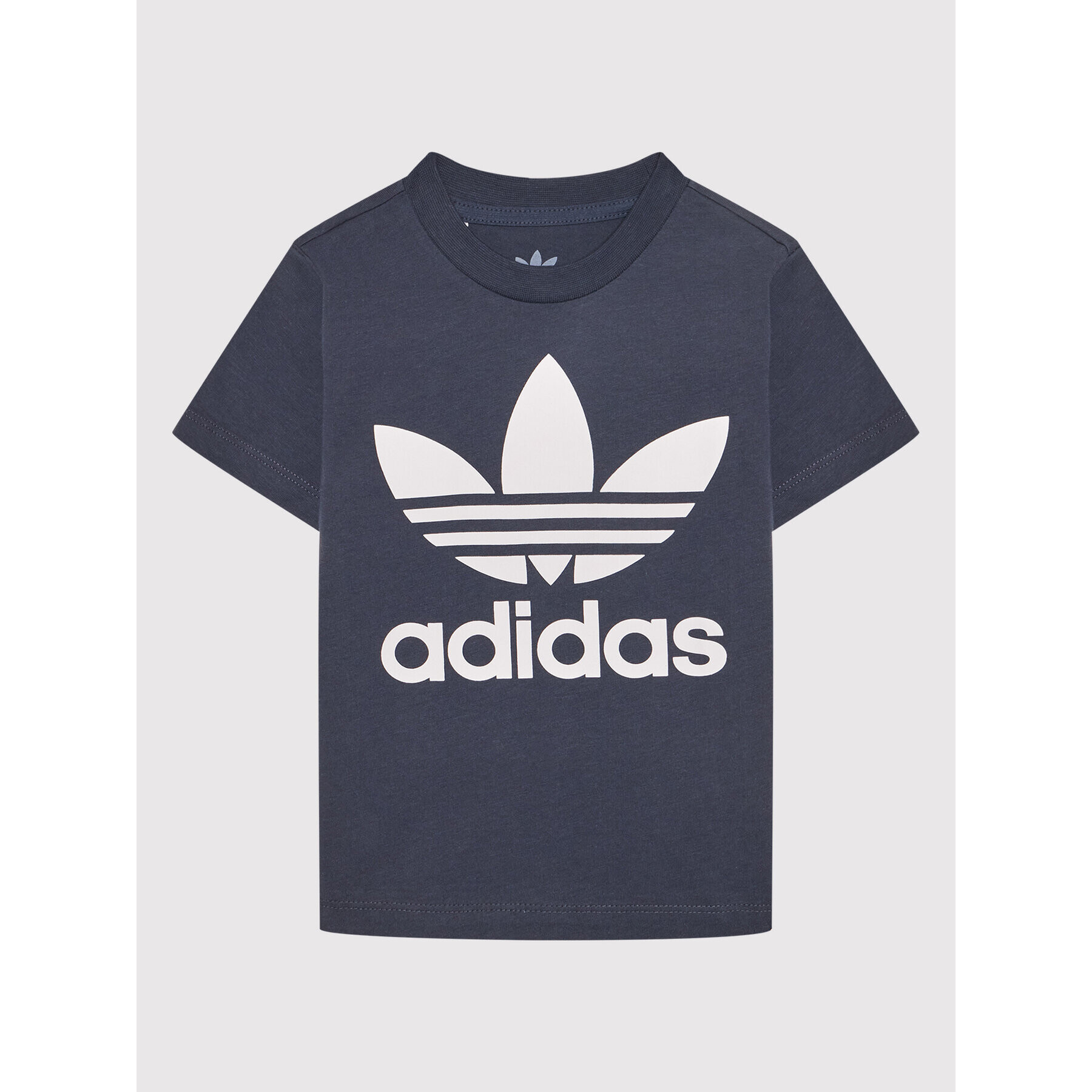 adidas T-Shirt Trefoil HE2190 Tmavomodrá Regular Fit - Pepit.cz