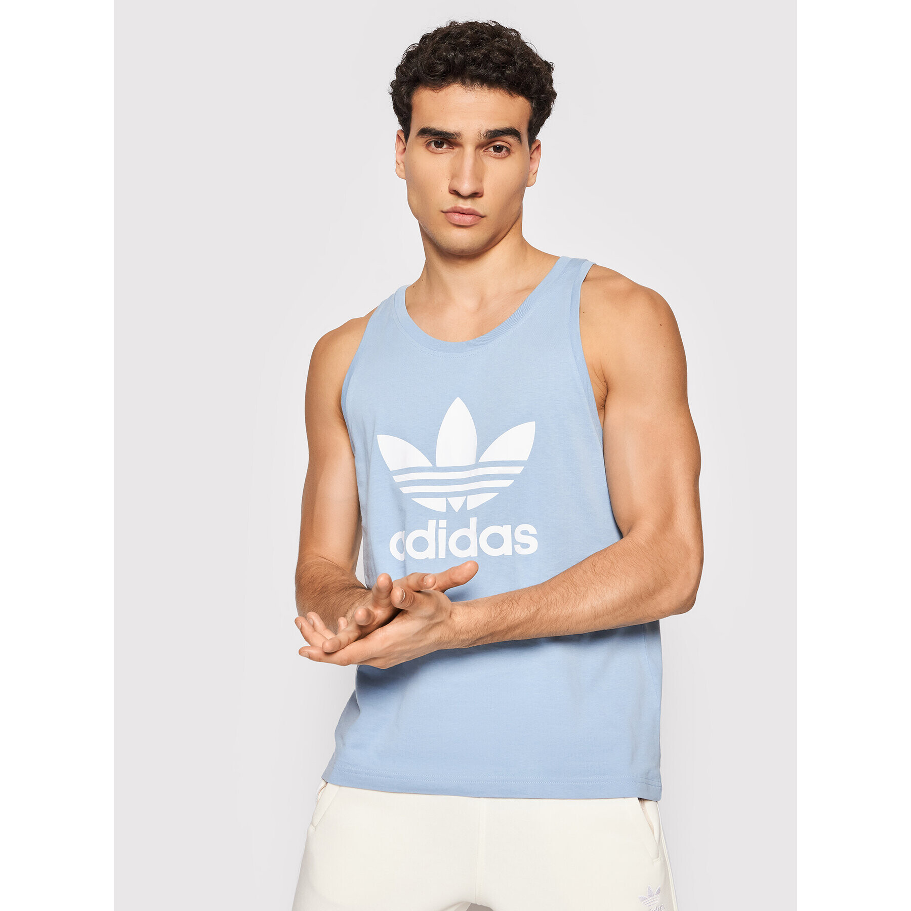 adidas Tank top adicolor Classics Trefoil H06635 Modrá Regular Fit - Pepit.cz