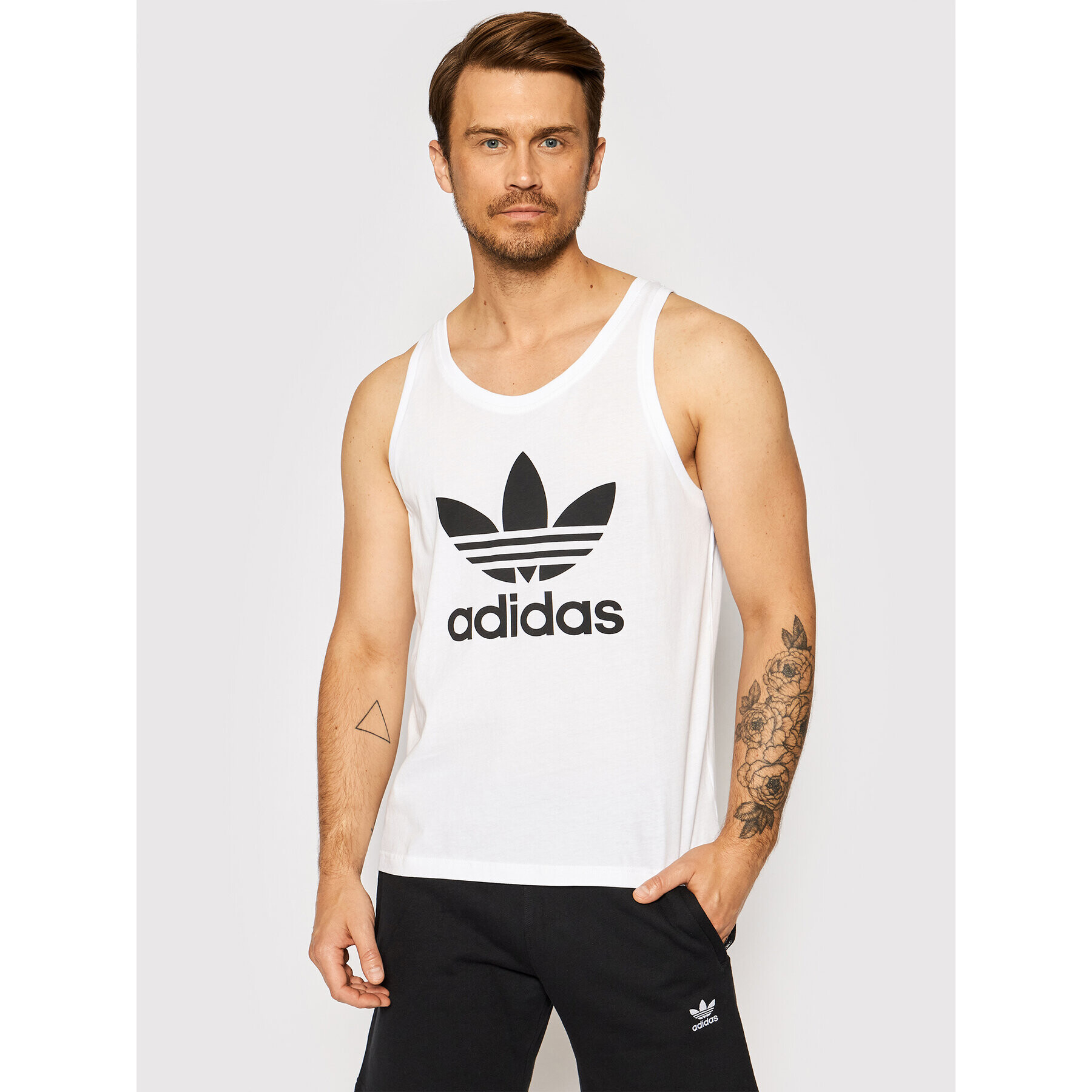 adidas Tank top adicolor Classics Trefoil H06636 Bílá Regular Fit - Pepit.cz