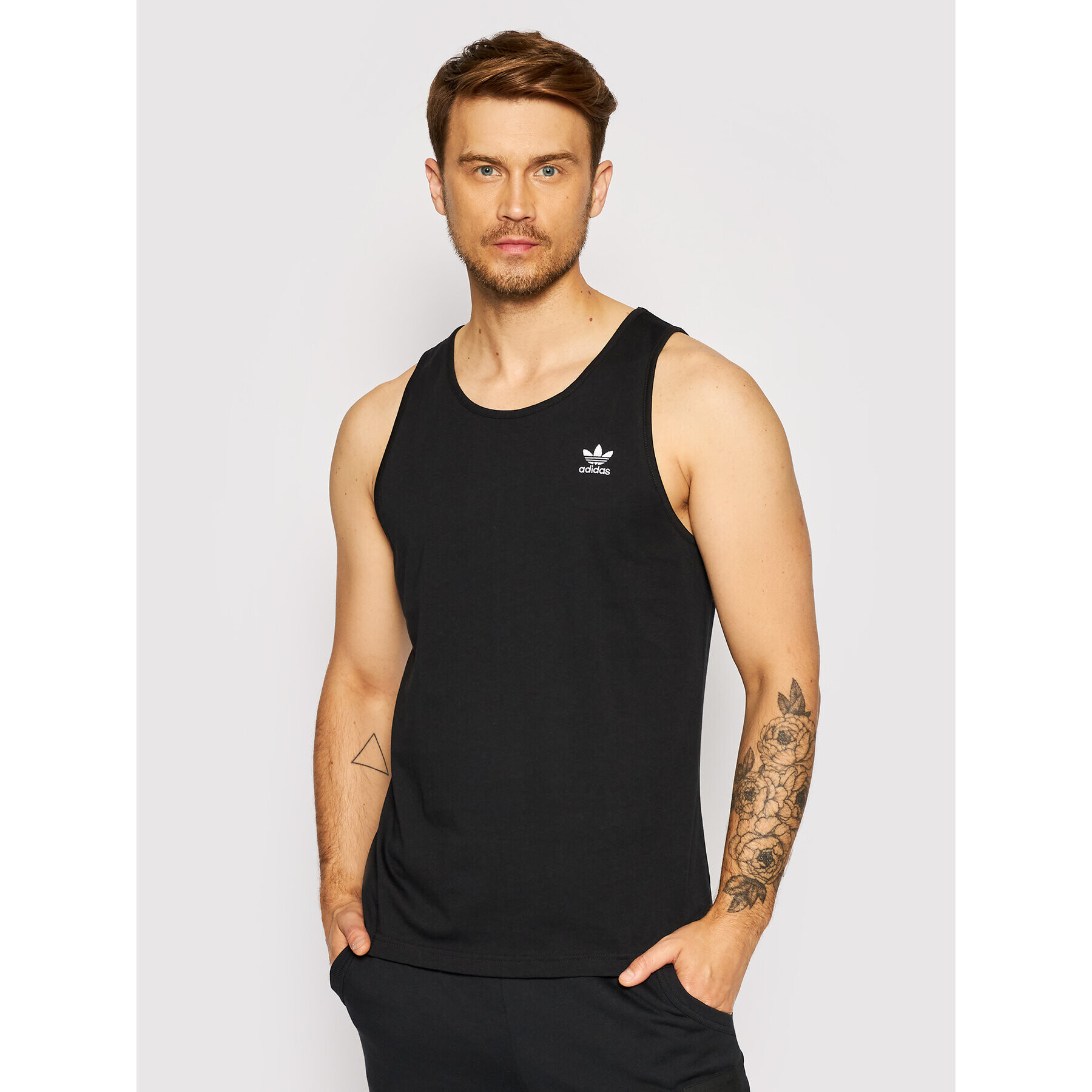 adidas Tank top adicolor Essentials Trefoil H35498 Černá Regular Fit - Pepit.cz