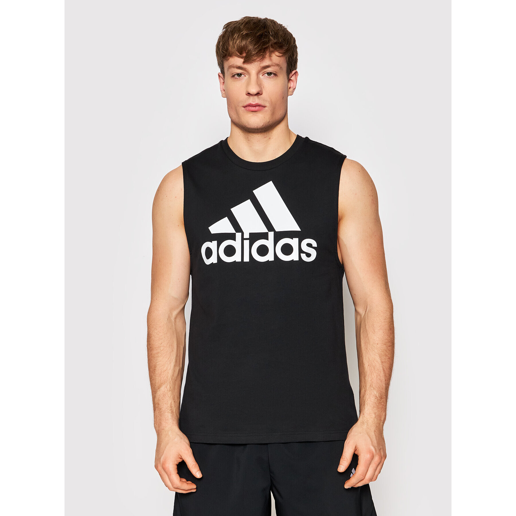 adidas Tank top Essentials Big Logo GR9599 Černá Regular Fit - Pepit.cz