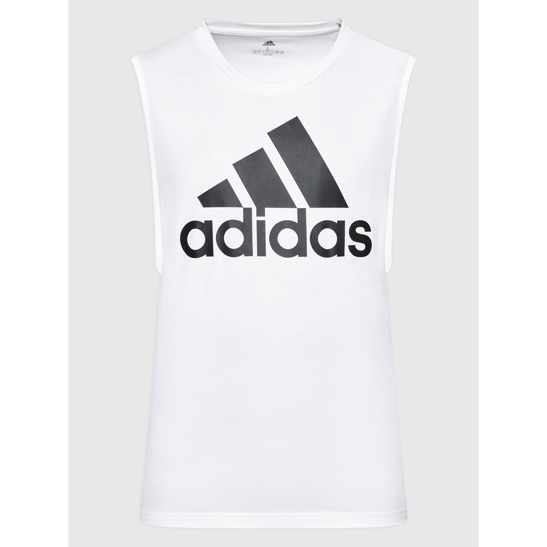 adidas Tank top Essentials Big Logo H14640 Bílá Regular Fit - Pepit.cz