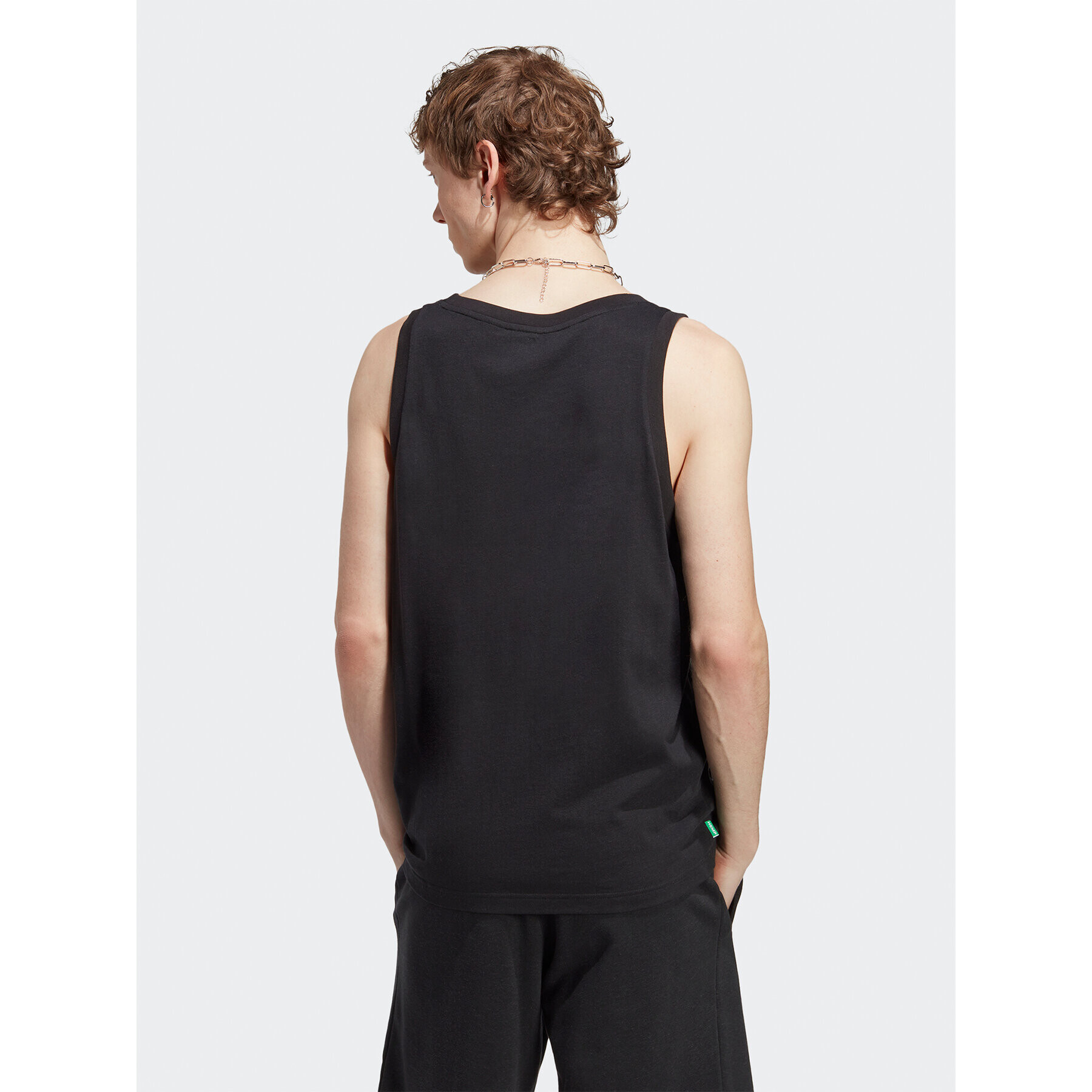 adidas Tank top Essentials+ Made With Hemp Tank Top HR8619 Černá Slim Fit - Pepit.cz