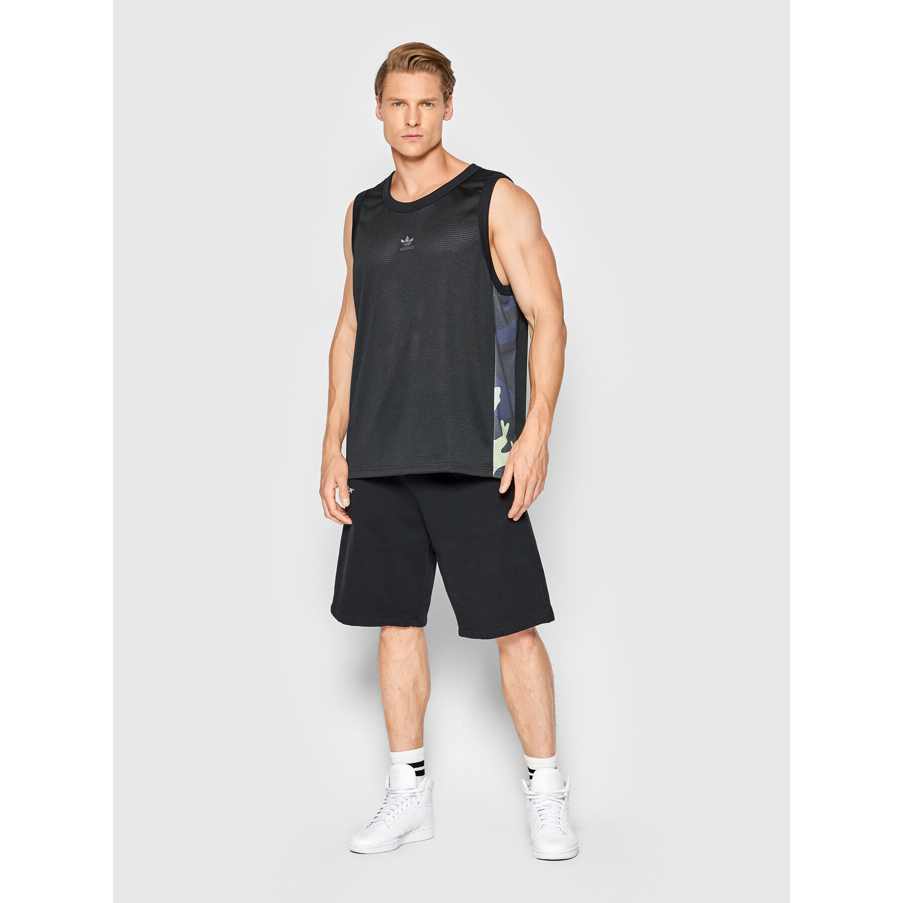 adidas Tank top Graphic Camo Basketball HF4885 Černá Regular Fit - Pepit.cz