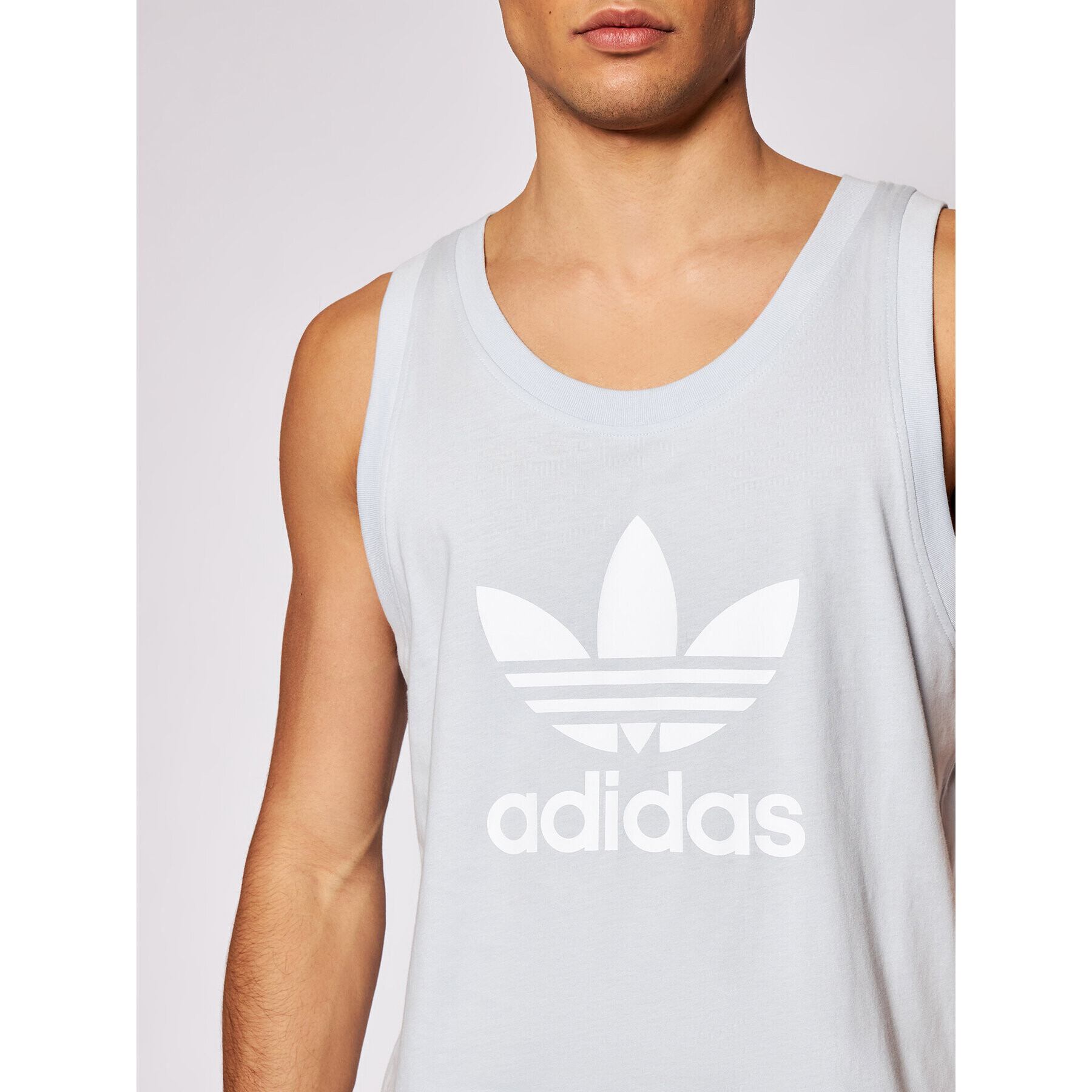 adidas Tank top Trefoil GN3488 Modrá Regular Fit - Pepit.cz