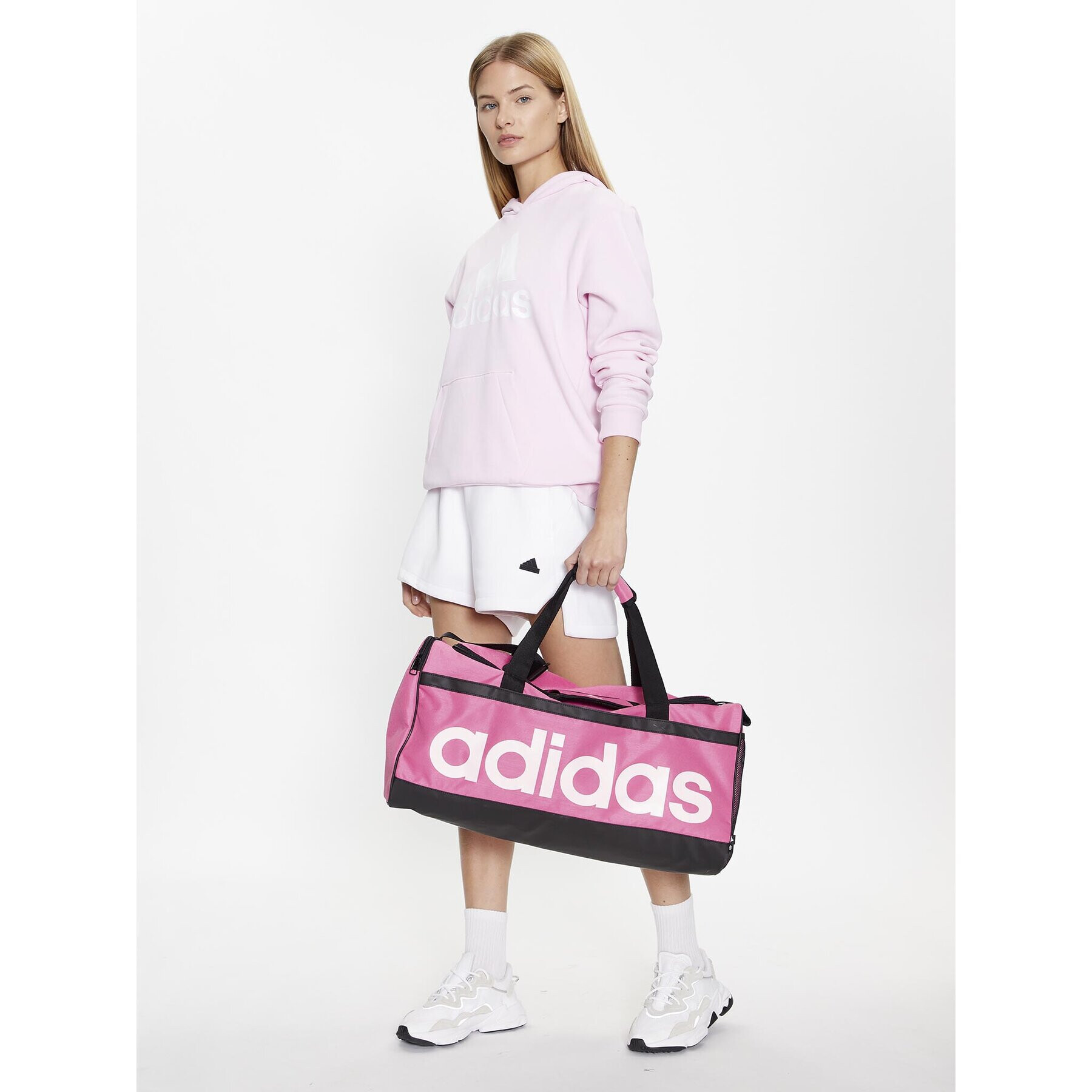 adidas Taška Linear Duffel M HR5351 Růžová - Pepit.cz