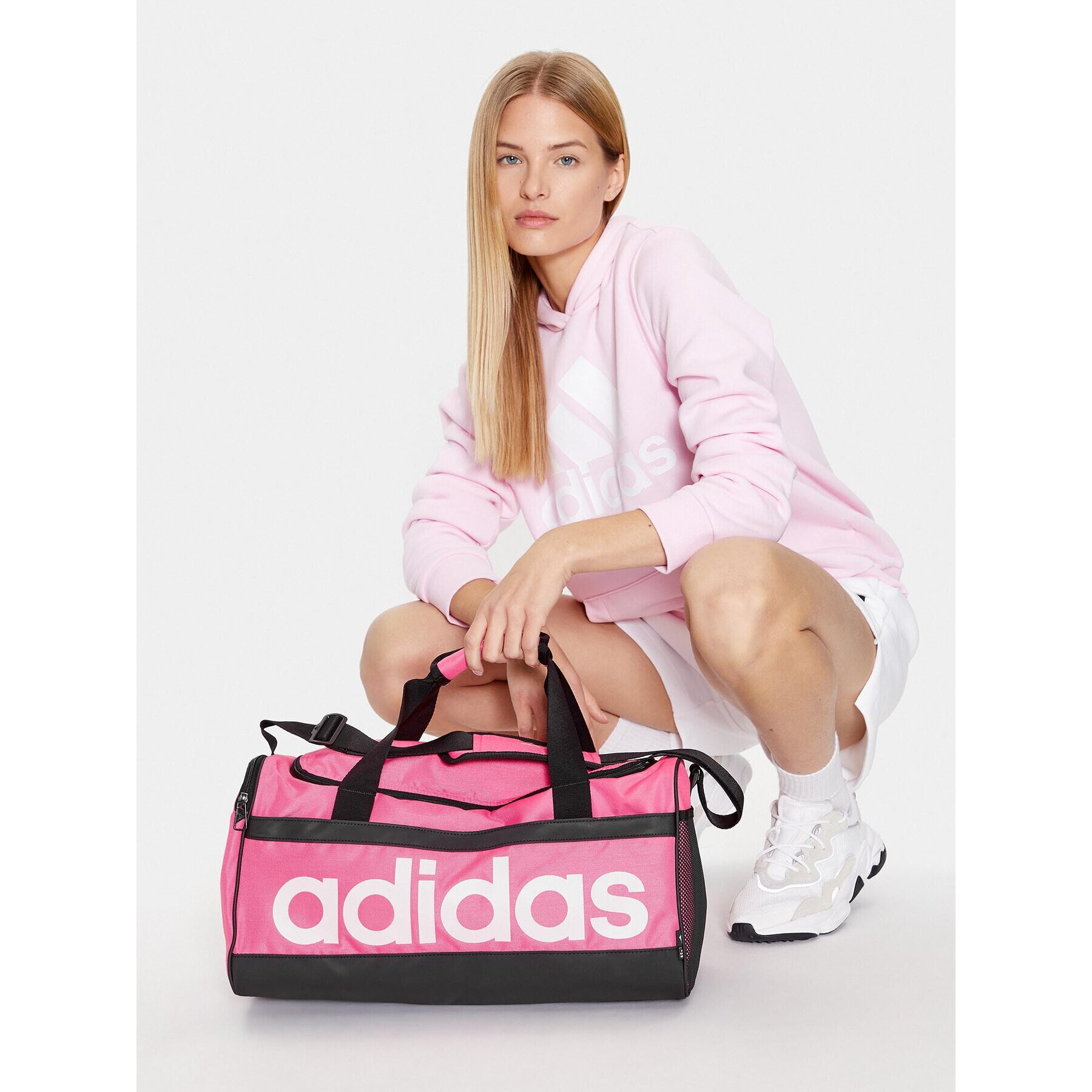 adidas Taška Linear Duffel S HR5355 Růžová - Pepit.cz