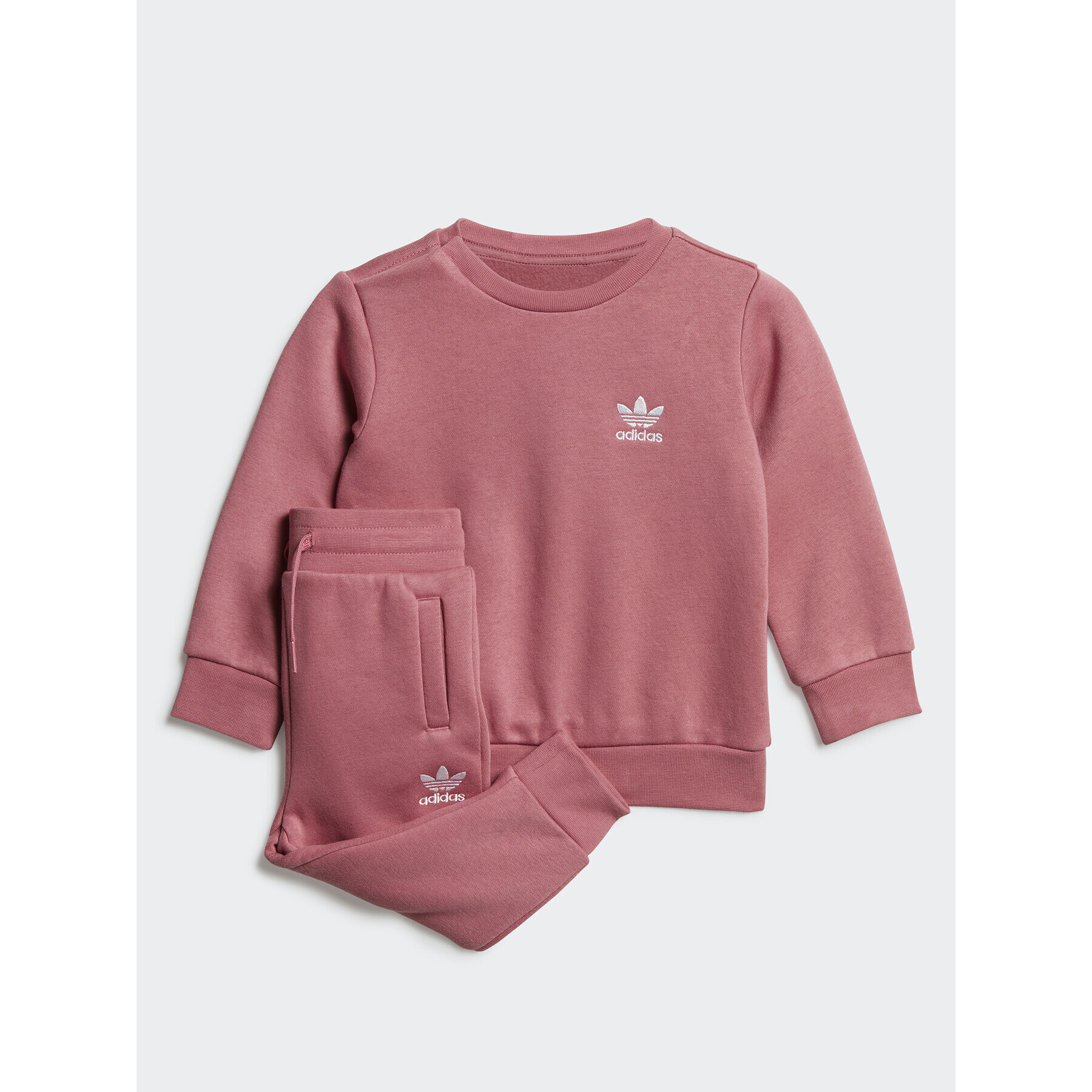 adidas Tepláková souprava Adicolor Crew Set IB8645 Růžová Regular Fit - Pepit.cz