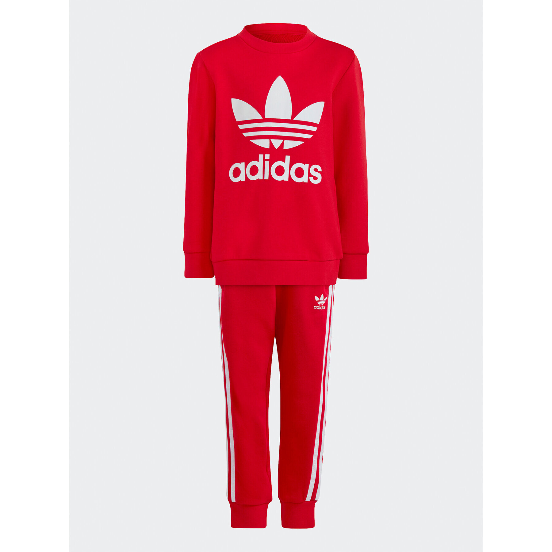 adidas Tepláková souprava Adicolor Crew Set IC9155 Červená Regular Fit - Pepit.cz