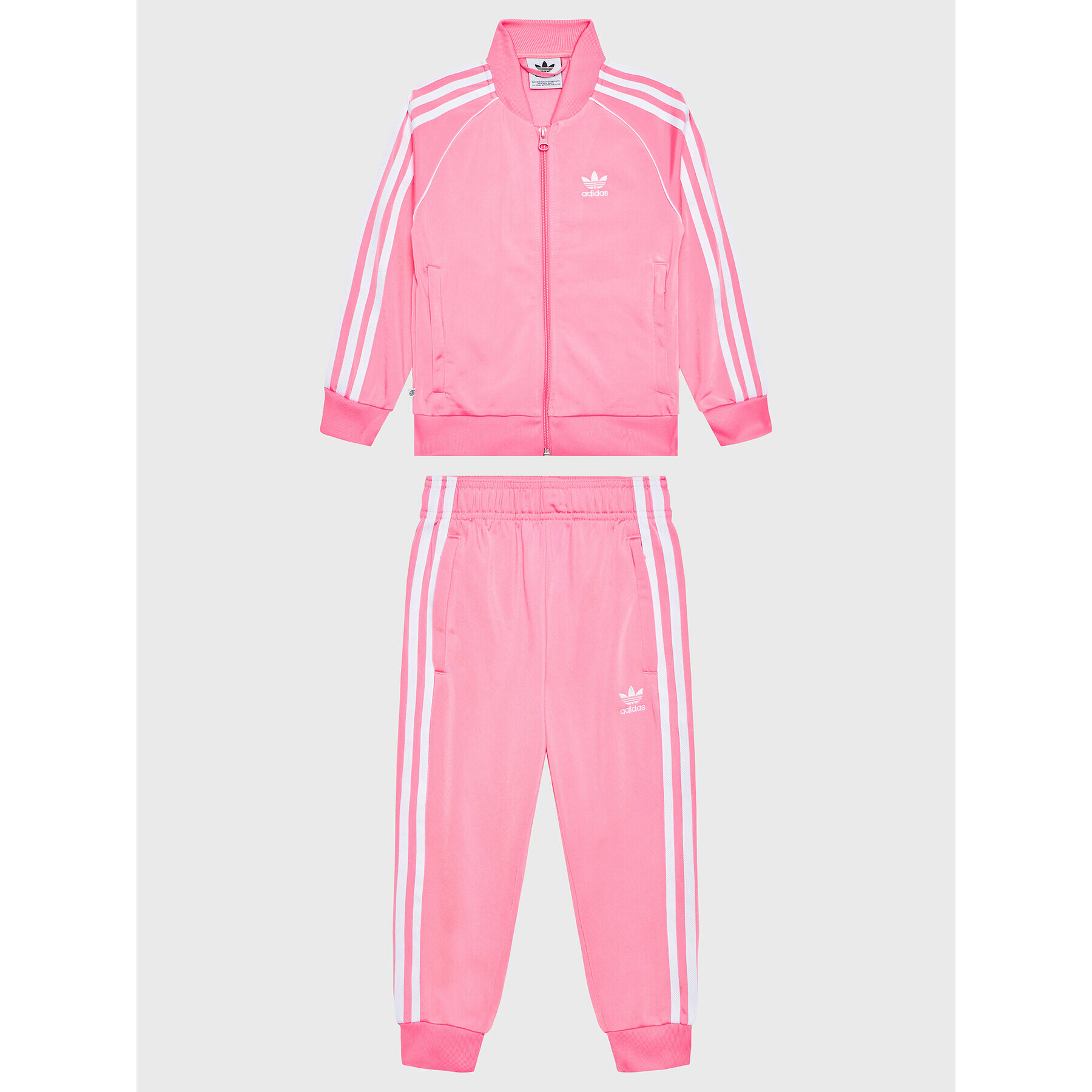 adidas Tepláková souprava adicolor HK2965 Růžová Regular Fit - Pepit.cz