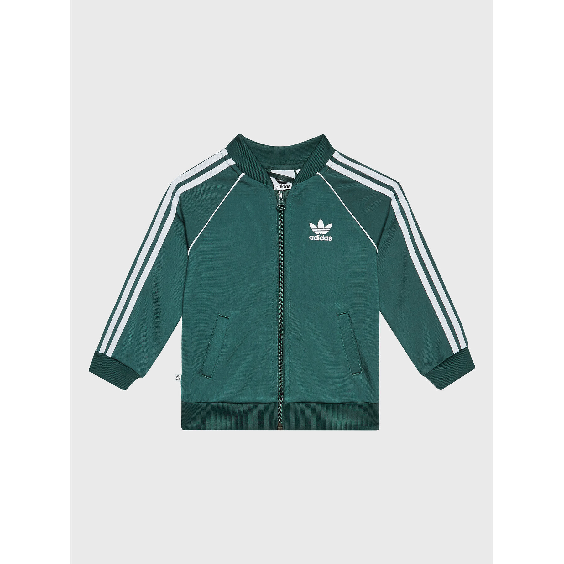 adidas Tepláková souprava adicolor HK7487 Zelená Regular Fit - Pepit.cz