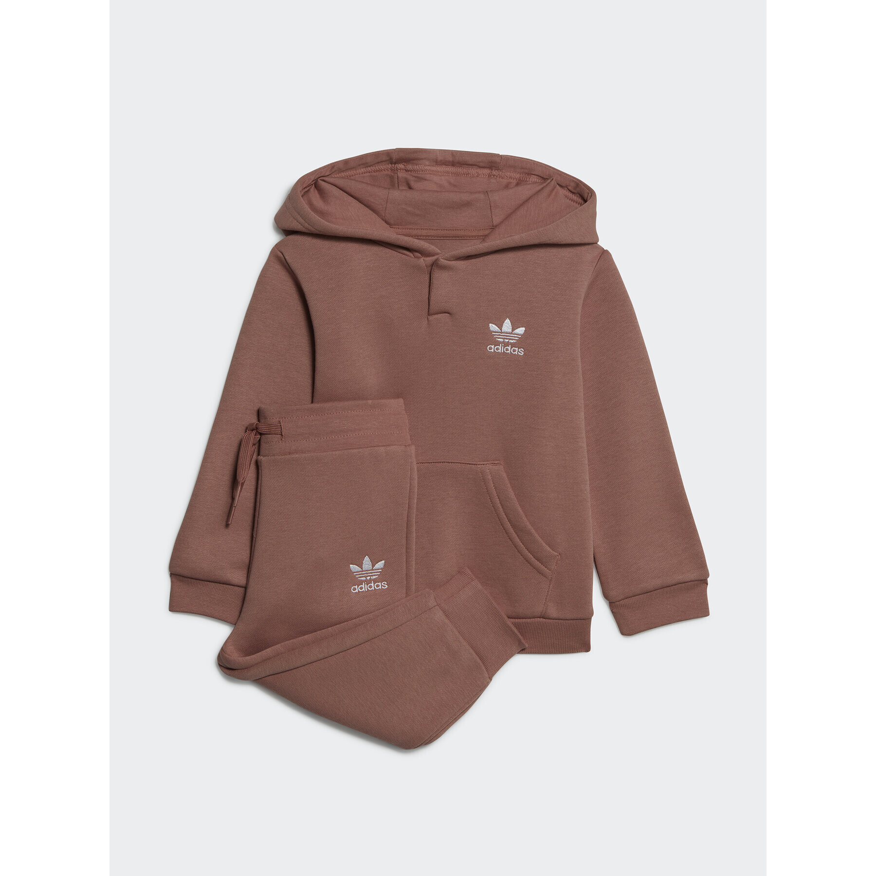 adidas Tepláková souprava Adicolor Hoodie Set IC9110 Hnědá Regular Fit - Pepit.cz