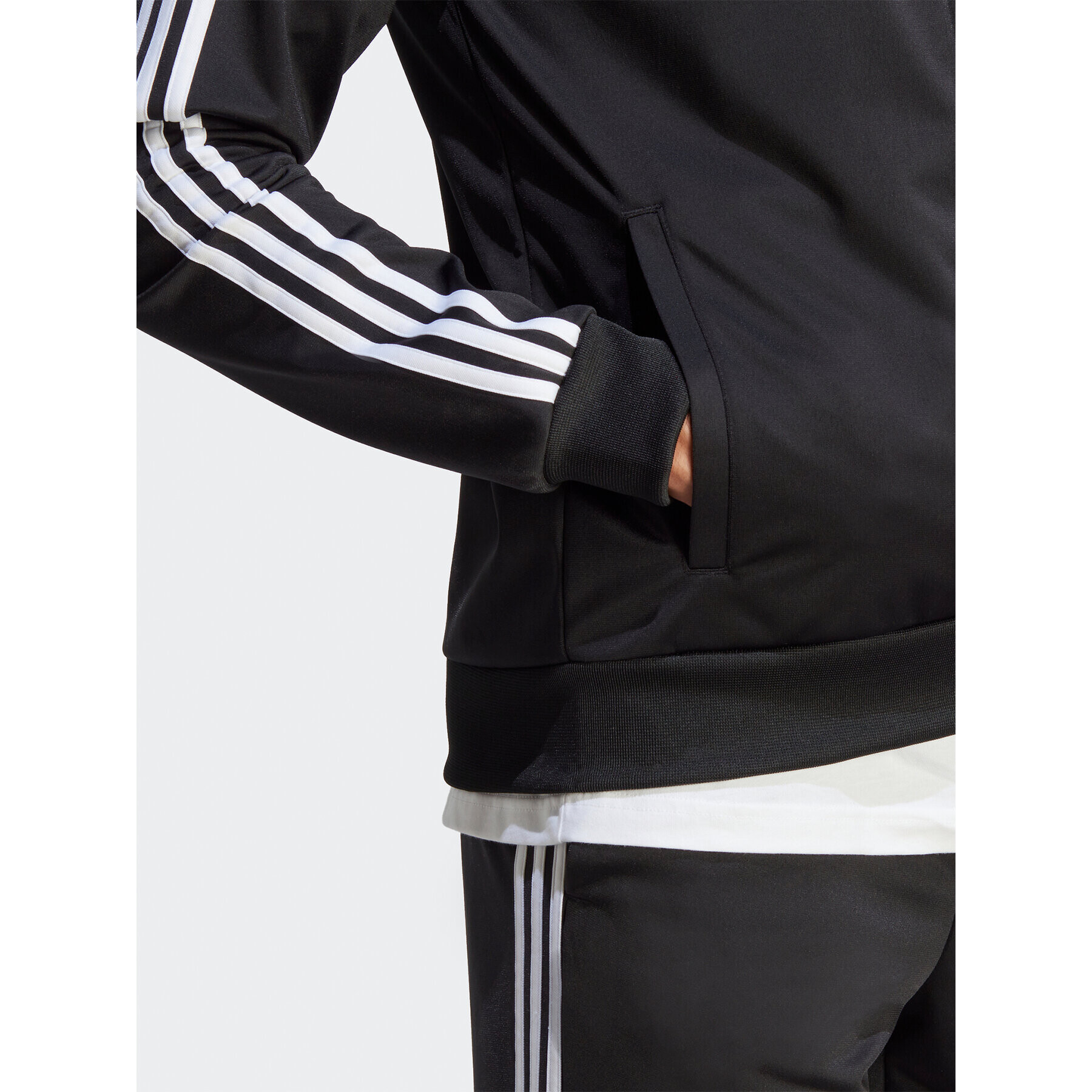 adidas Tepláková souprava Basic 3-Stripes IC6747 Černá Regular Fit - Pepit.cz