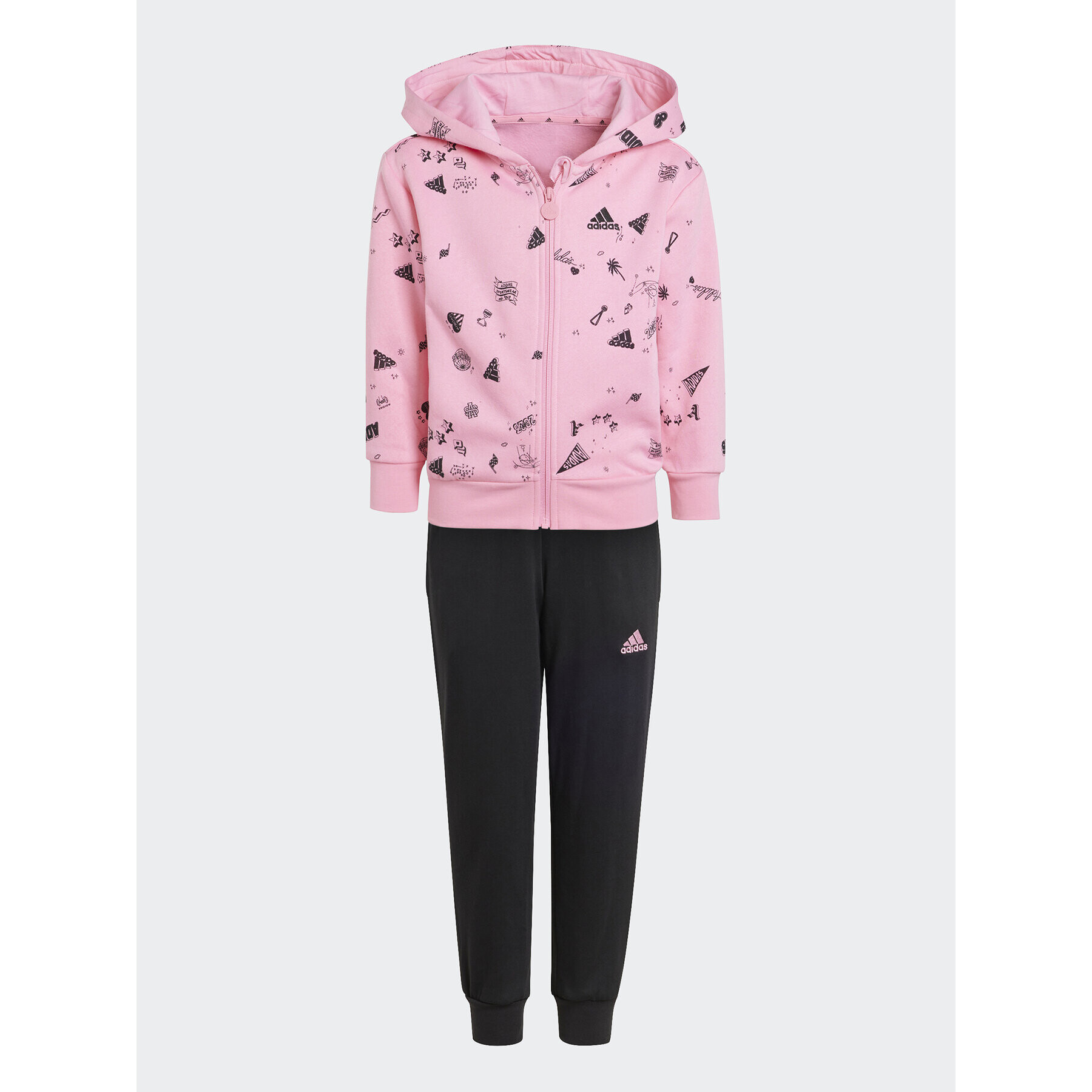 adidas Tepláková souprava Brand Love Kids IA1572 Růžová Regular Fit - Pepit.cz