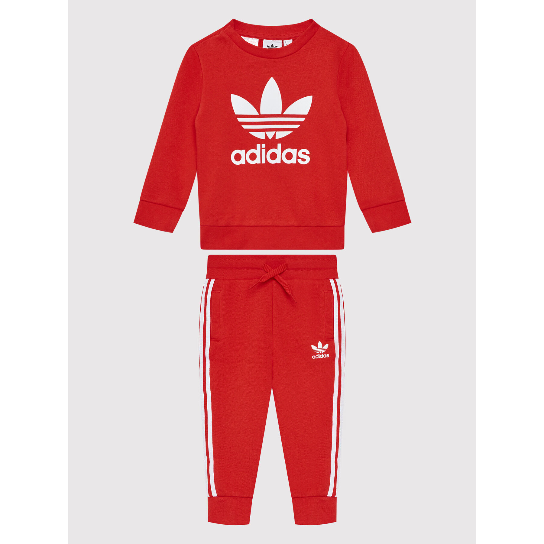 adidas Tepláková souprava Crew HK7497 Červená Regular Fit - Pepit.cz