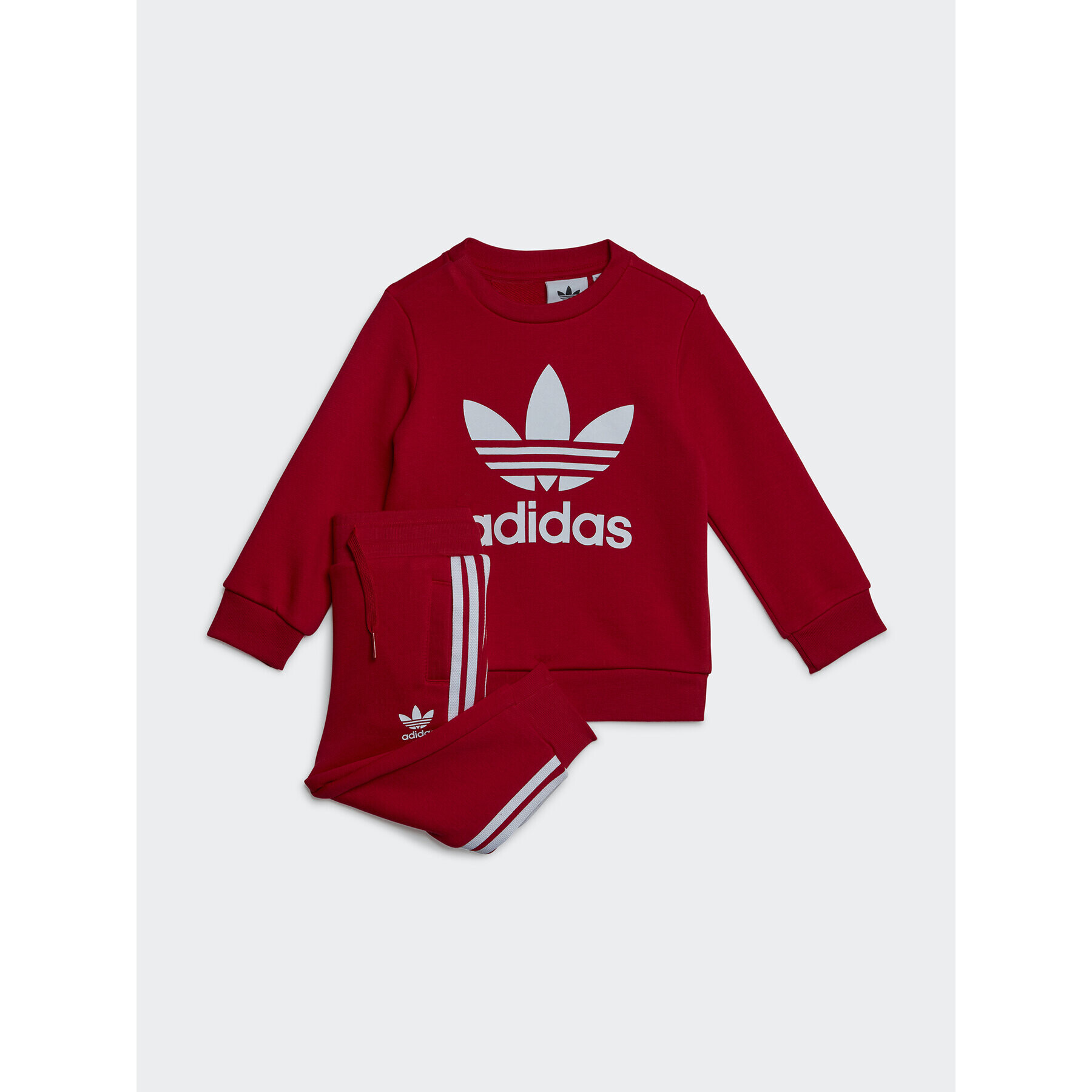 adidas Tepláková souprava Crew Sweatshirt Set IB8665 Červená Regular Fit - Pepit.cz