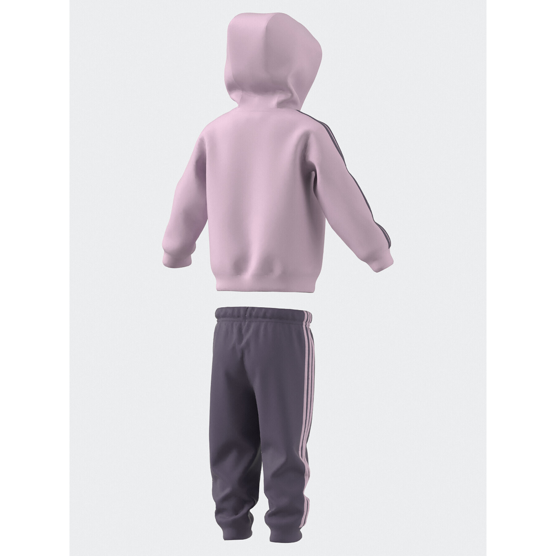 adidas Tepláková souprava Essentials Full-Zip Hooded Jogger Set IJ8851 Růžová Regular Fit - Pepit.cz