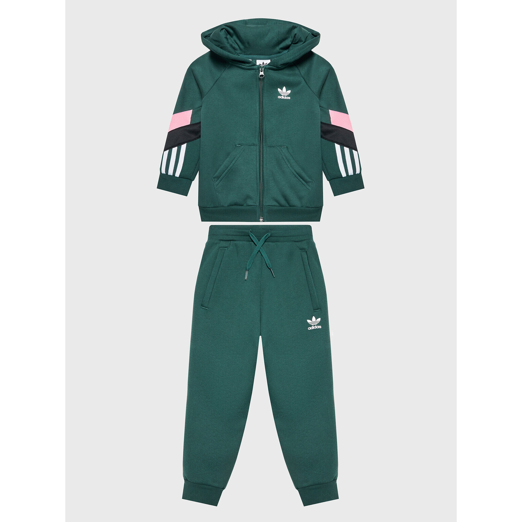 adidas Tepláková souprava Full-Zip HL6861 Zelená Regular Fit - Pepit.cz