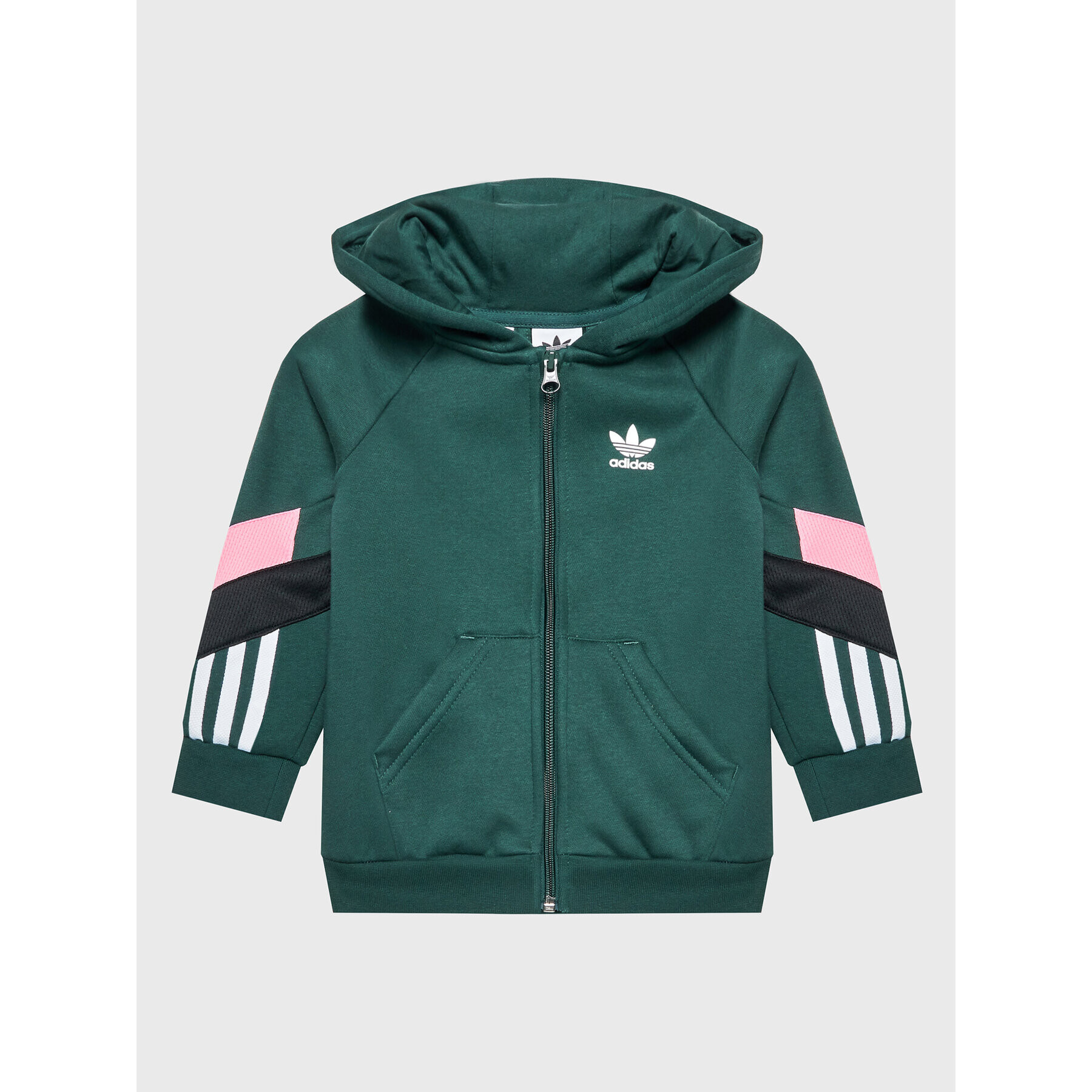 adidas Tepláková souprava Full-Zip HL6861 Zelená Regular Fit - Pepit.cz