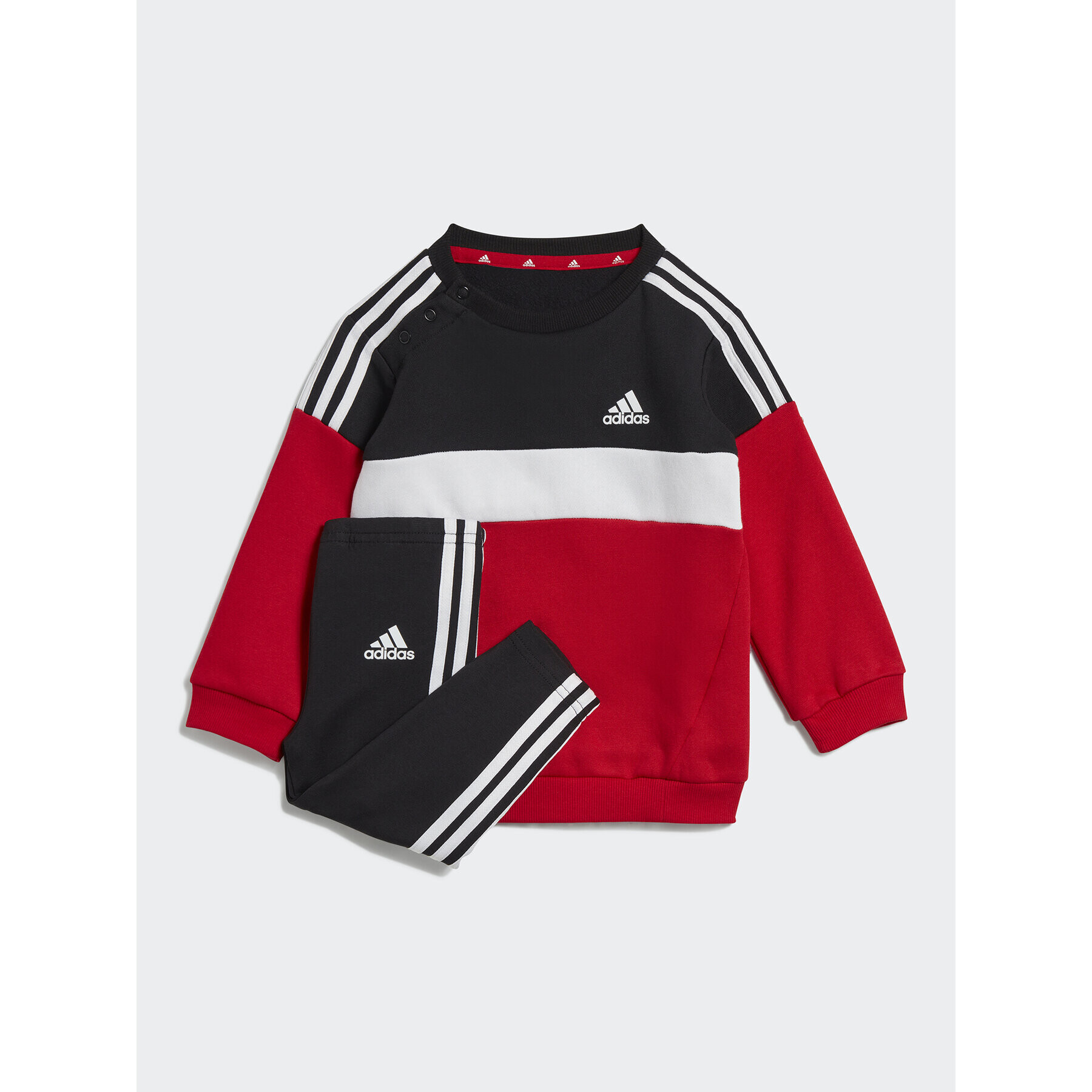 adidas Tepláková souprava Tiberio 3-Stripes Colorblock IA3125 Černá Slim Fit - Pepit.cz