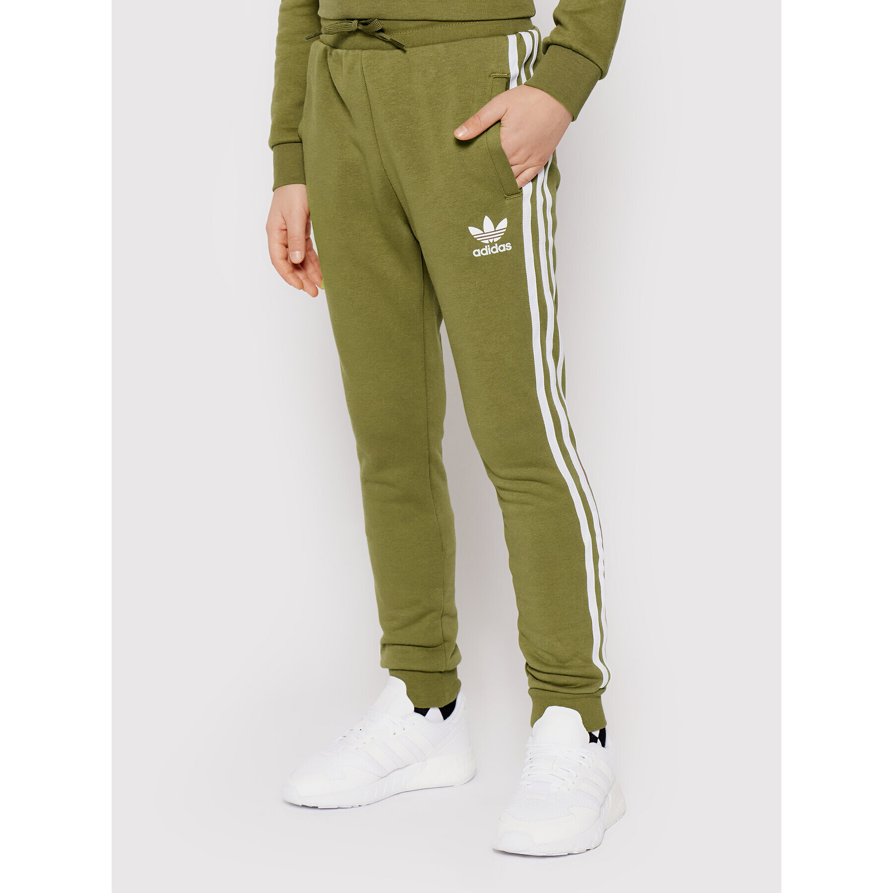 adidas Teplákové kalhoty 3-Stripes HD2048 Zelená Regular Fit - Pepit.cz