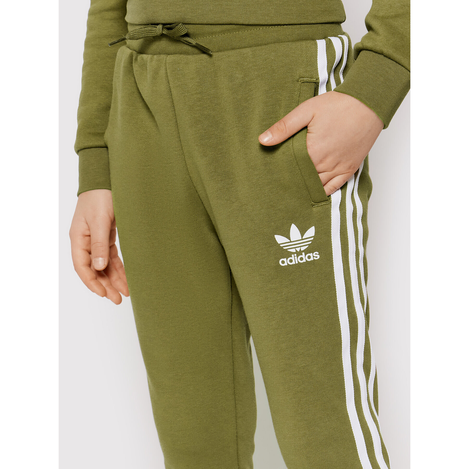 adidas Teplákové kalhoty 3-Stripes HD2048 Zelená Regular Fit - Pepit.cz