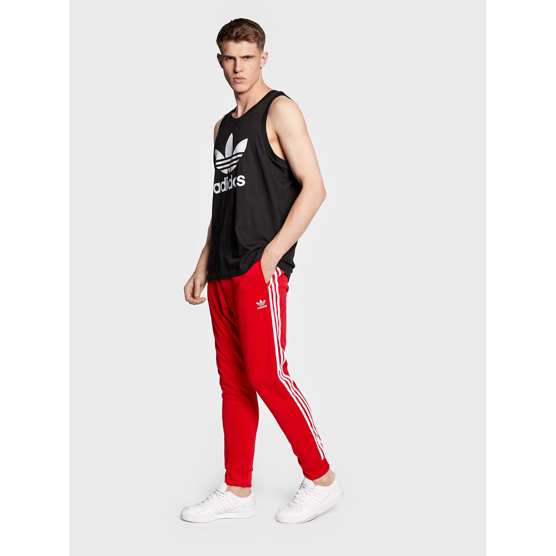 adidas Teplákové kalhoty Adicolor Classics IB1412 Červená Slim Fit - Pepit.cz