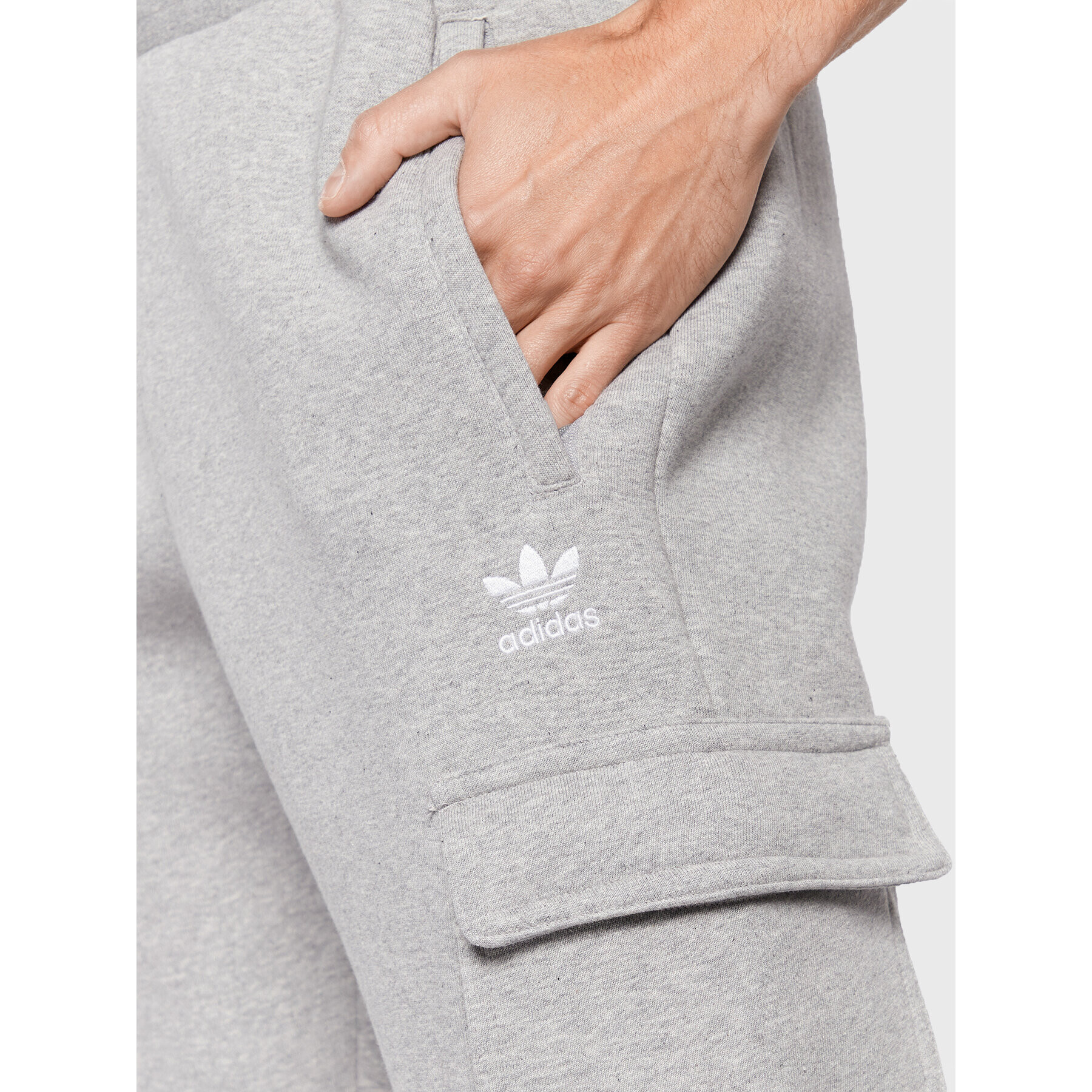 adidas Teplákové kalhoty adicolor Essentials Trefoil HK0184 Šedá Slim Fit - Pepit.cz